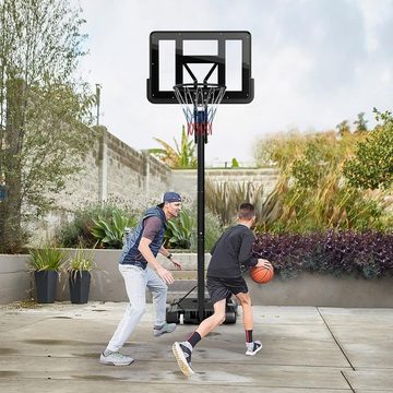 KOMFOTTEU Basketballkorb Basketballkorbständer, höhenverstellbar 245 bis 305 cm