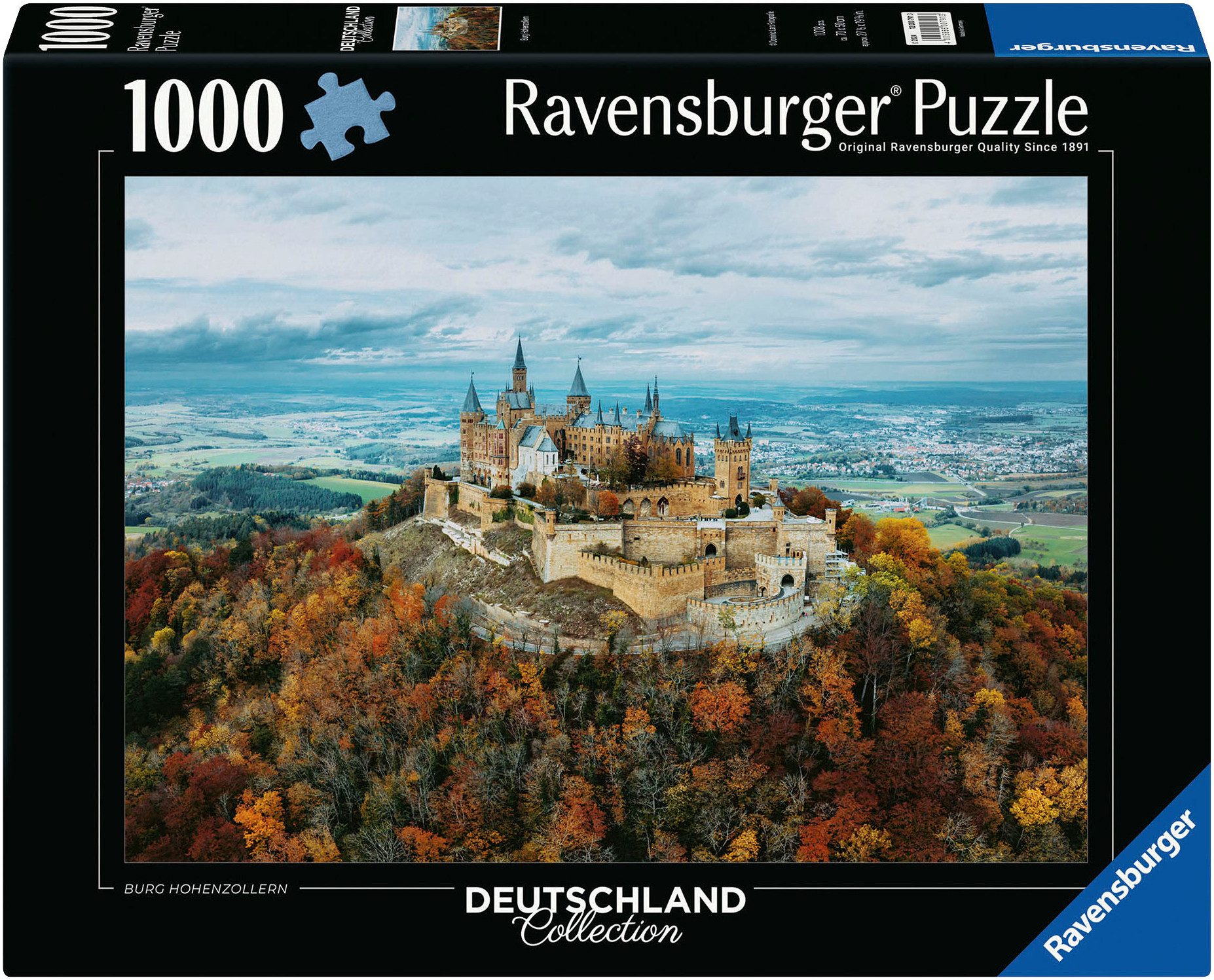 Ravensburger Puzzle Deutschland Collection, Burg Hohenzollern, 1000 Puzzlet günstig online kaufen