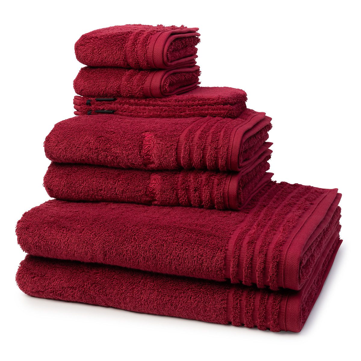 Vossen Handtuch Set Vienna Style Supersoft, Frottee (Spar-Set, 8-St), 2 X Wasch- 2 X Gäste- 2 X Dusch- 2 X Handtuch im Set - Baumwolle