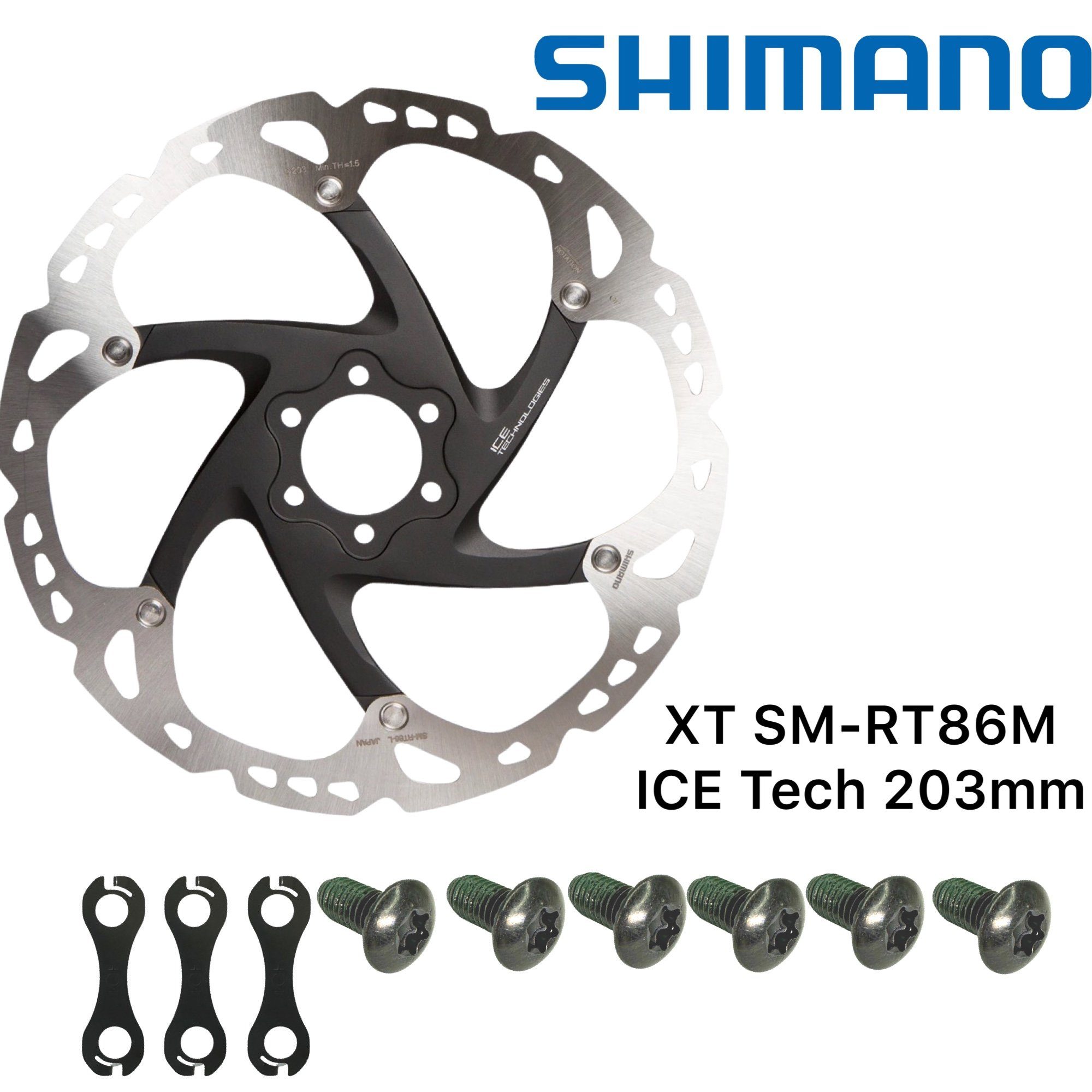 Shimano, Bremsscheibe, DEORE XT, SM-RT86M, 6-loch, Icetech, 180mm, 13,  42,00 €