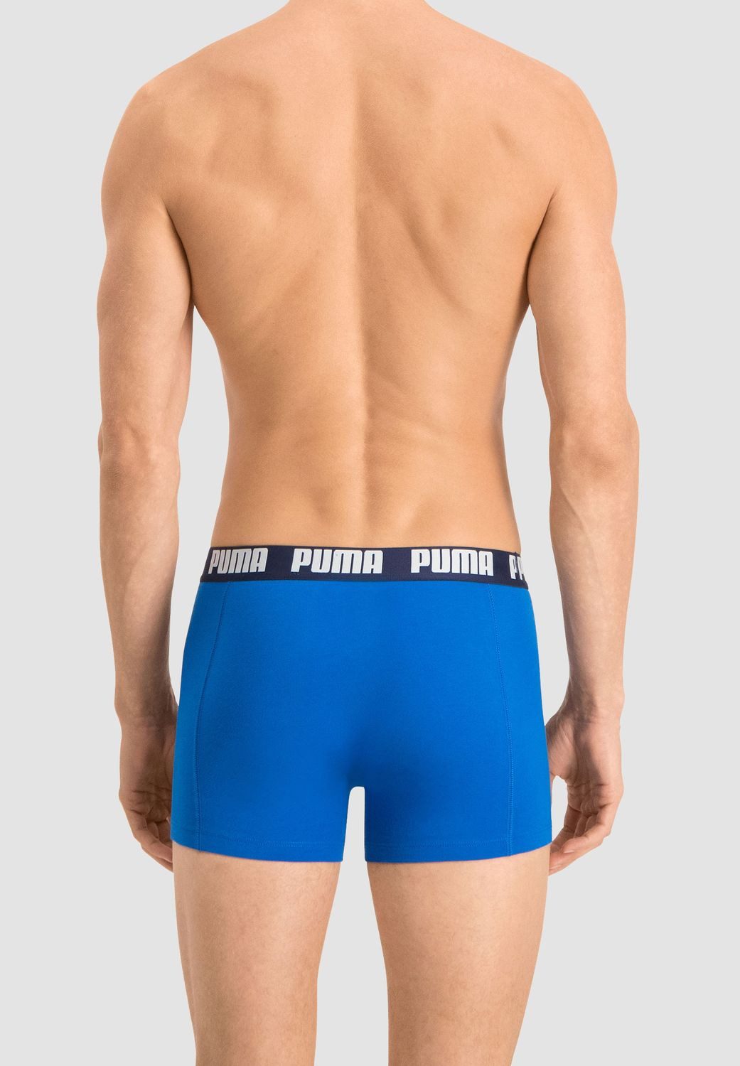 PUMA BODYWEAR Boxershorts Basic elastischer Logo-Bund, Baumwollmix, 4er Pack