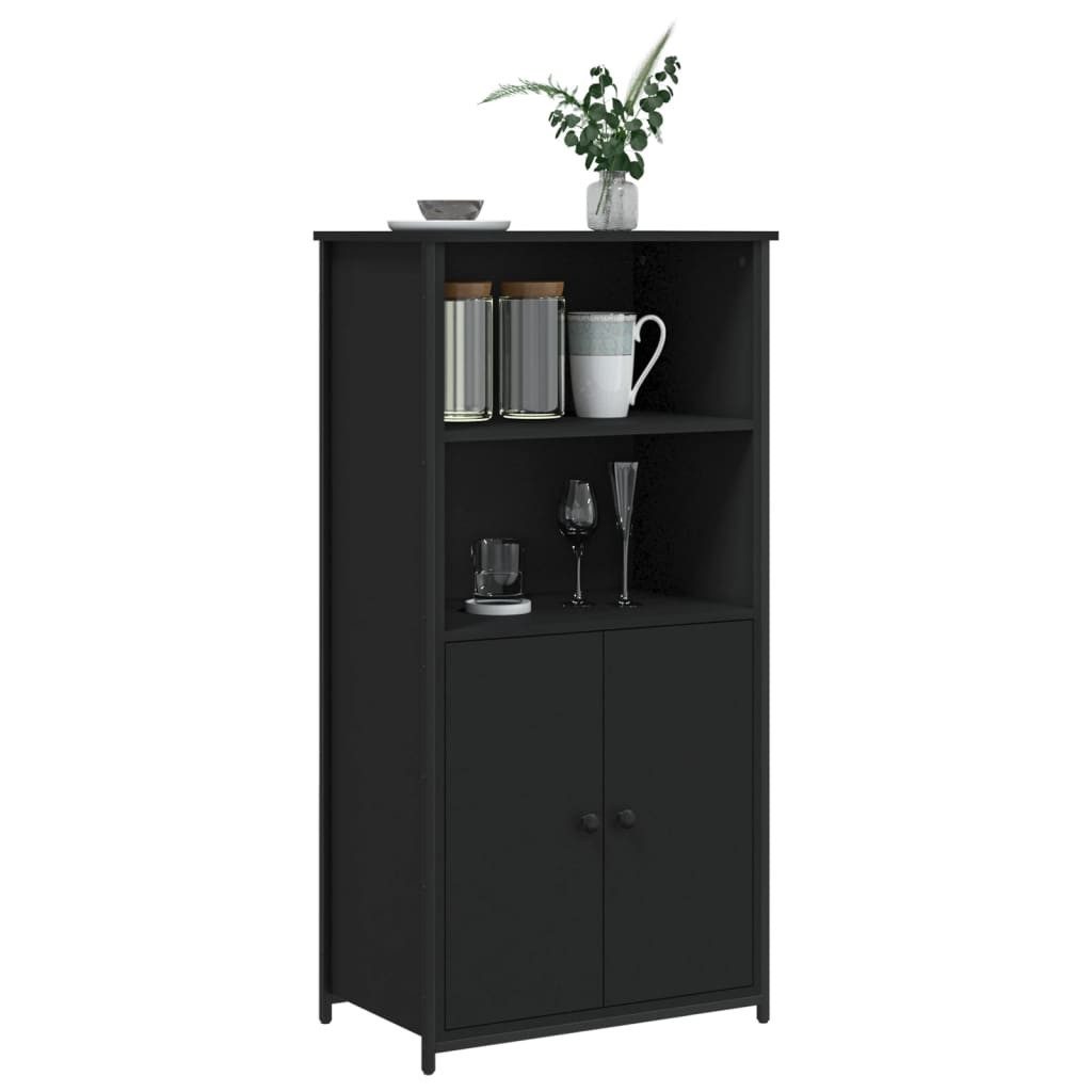 vidaXL Highboard Highboard Schwarz 62x36x121,5 cm günstig online kaufen