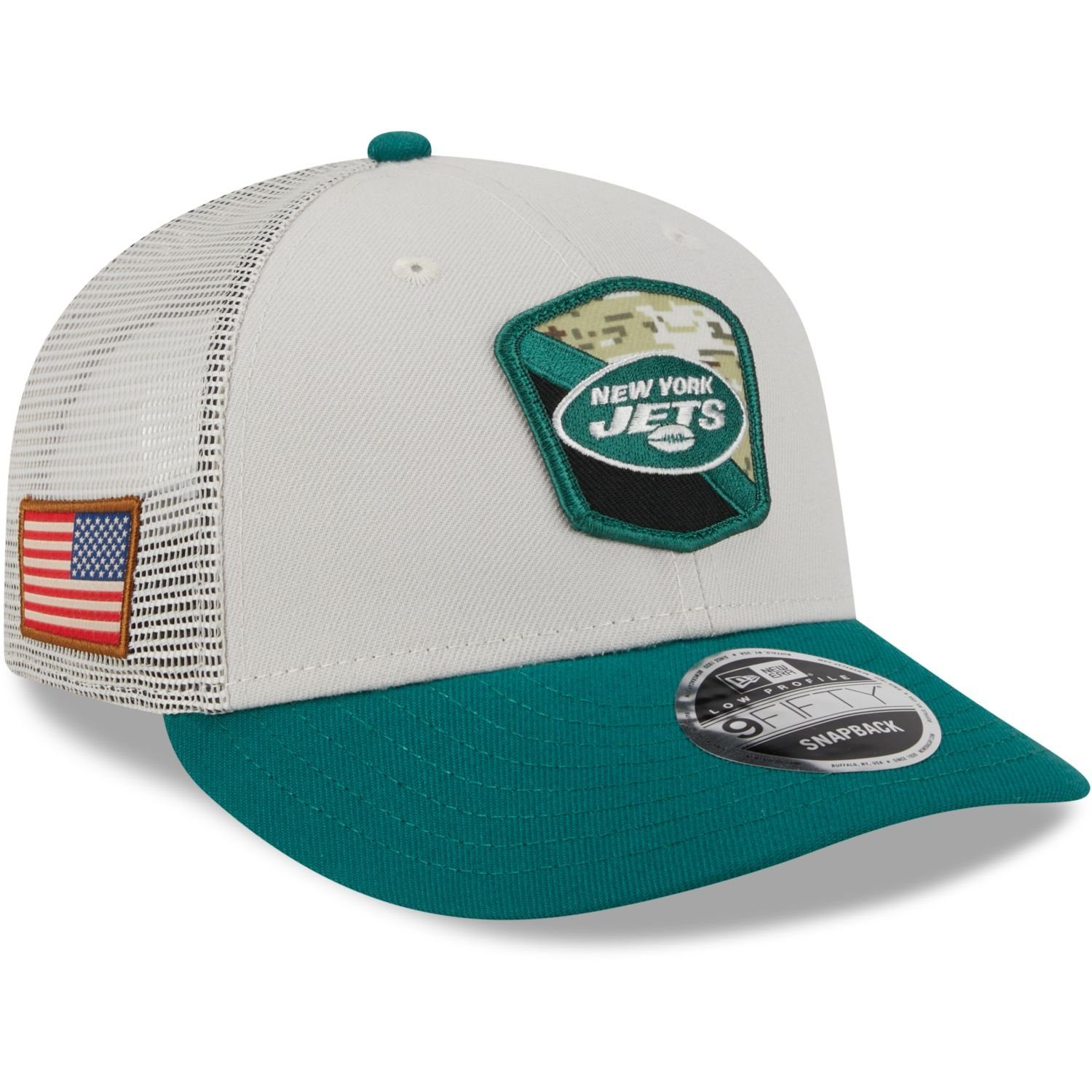 New Era Snapback Cap 9Fifty Low Profile Snap NFL Salute to Service New York Jets
