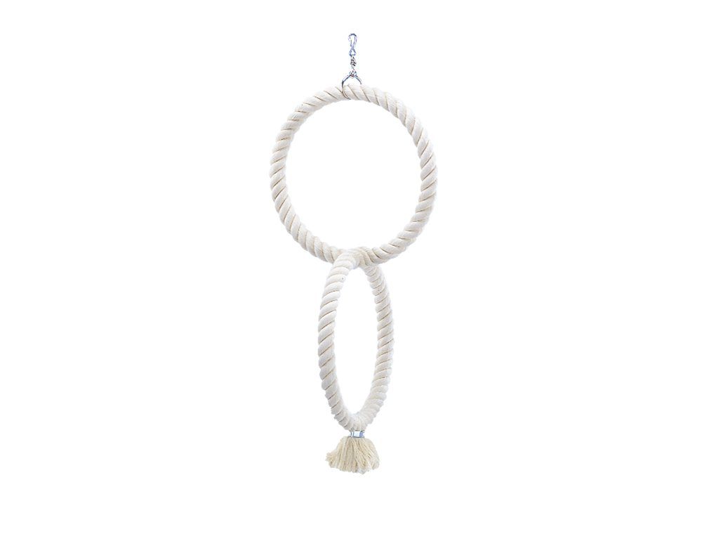 Nobby Vogelspielplatz Cage Toy 2 Kletterringe, geeignet für Papageien