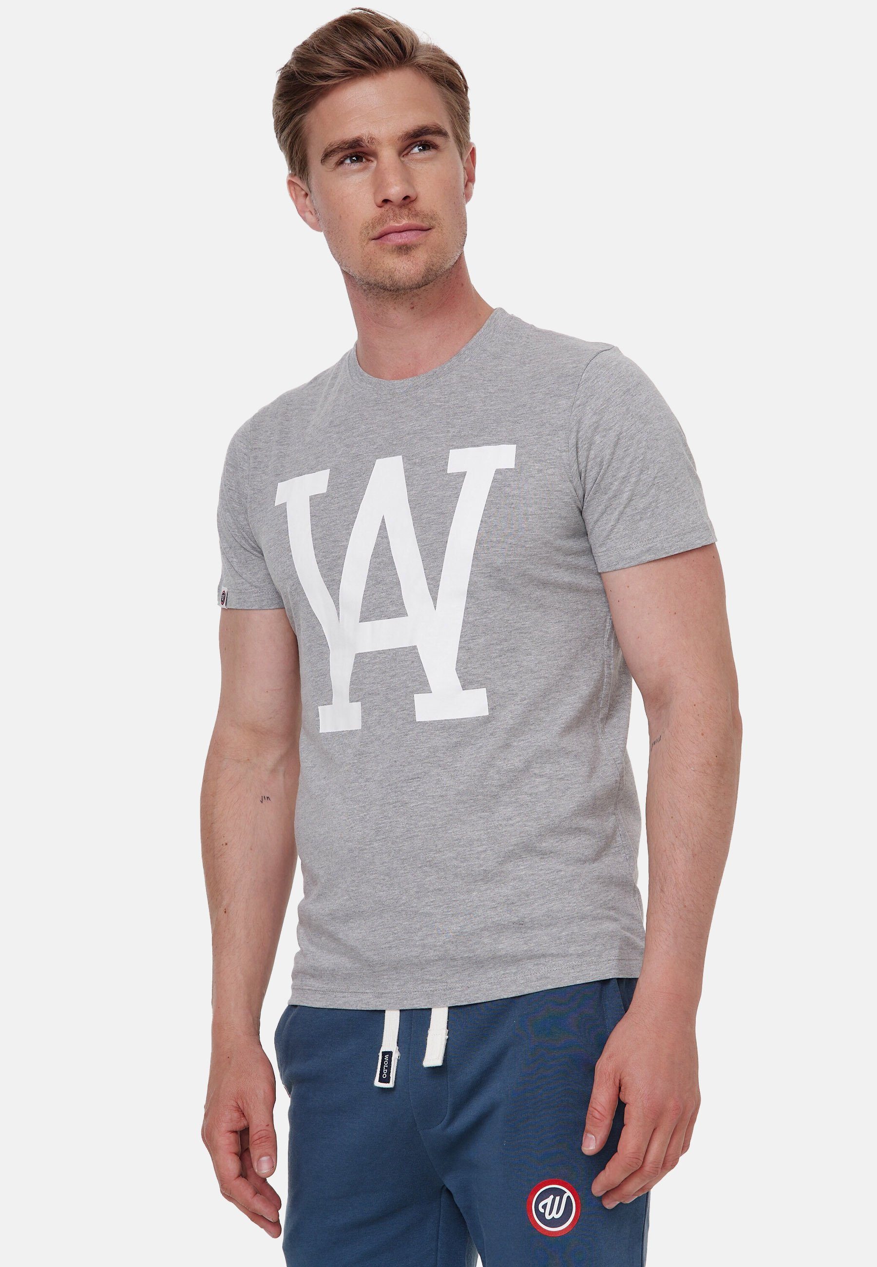 Athletic Big T-Shirt WA grau-weiß T-Shirt Woldo