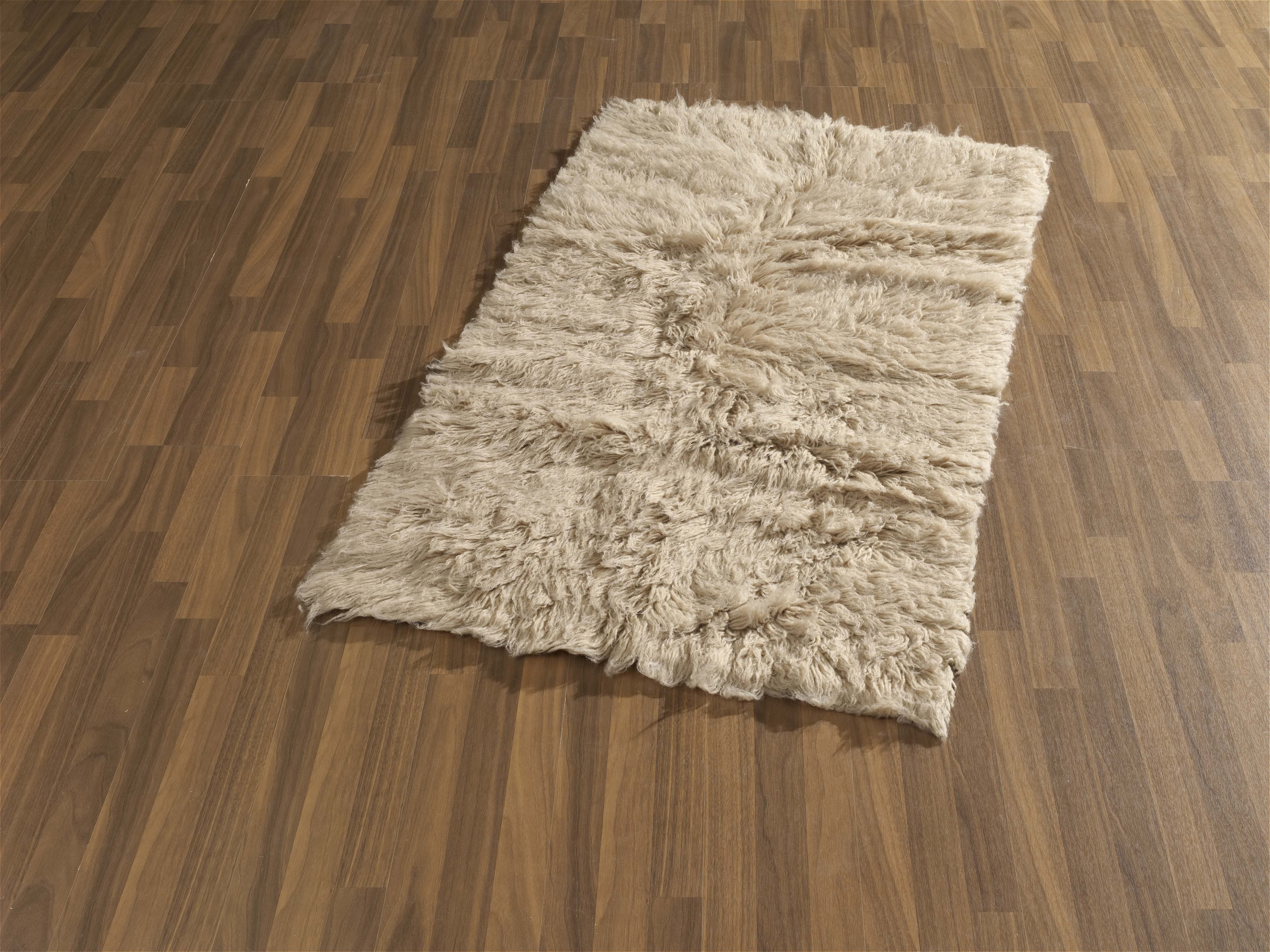 Wollteppich Flokati 1500 g, Böing Wolle, Carpet, mm, rechteckig, Handweb sand handgewebt Teppich, reine 60 Uni-Farben, Höhe