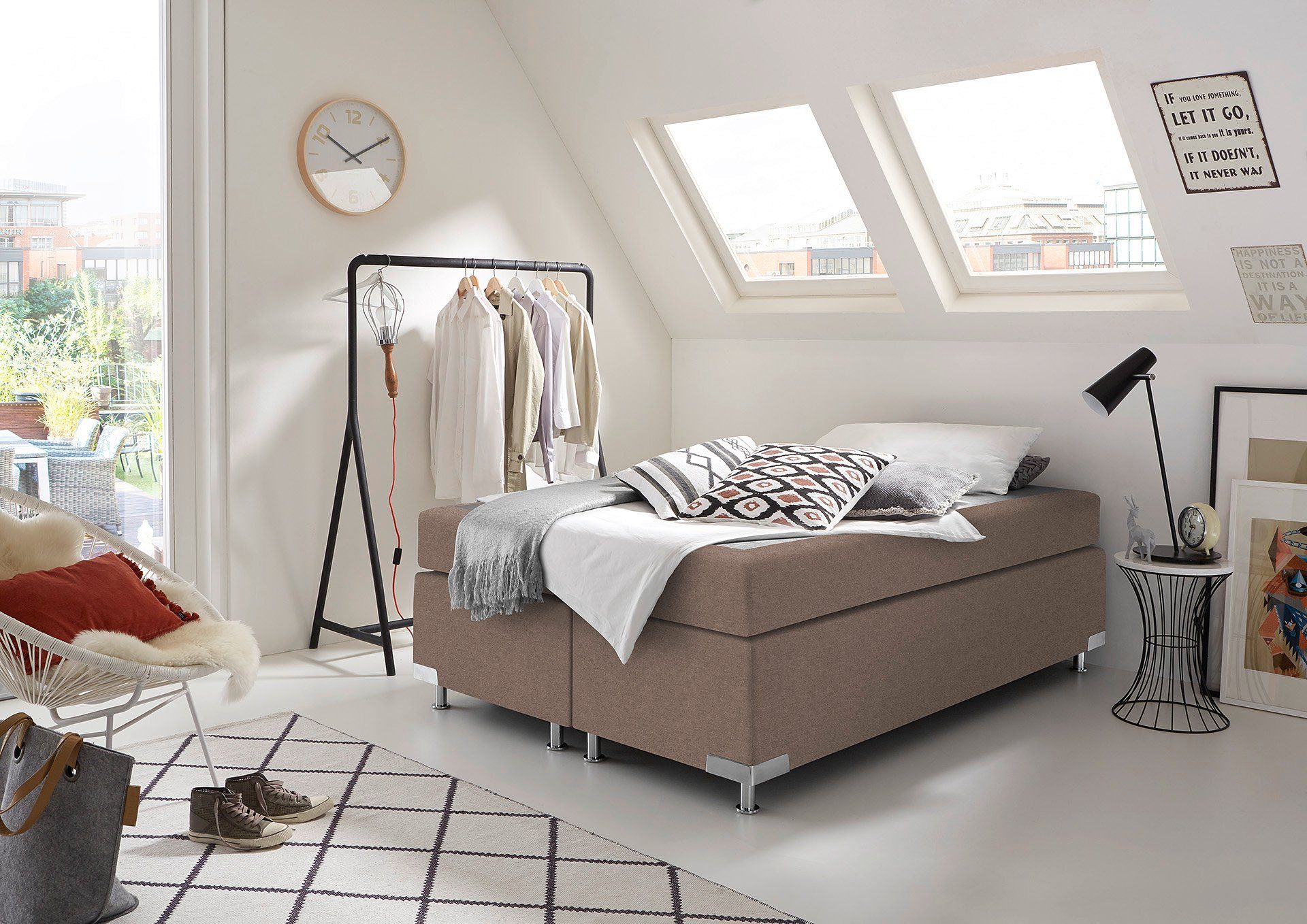 Westfalia Schlafkomfort Boxspringbett Holland, ohne Kopfteil, günstig online kaufen