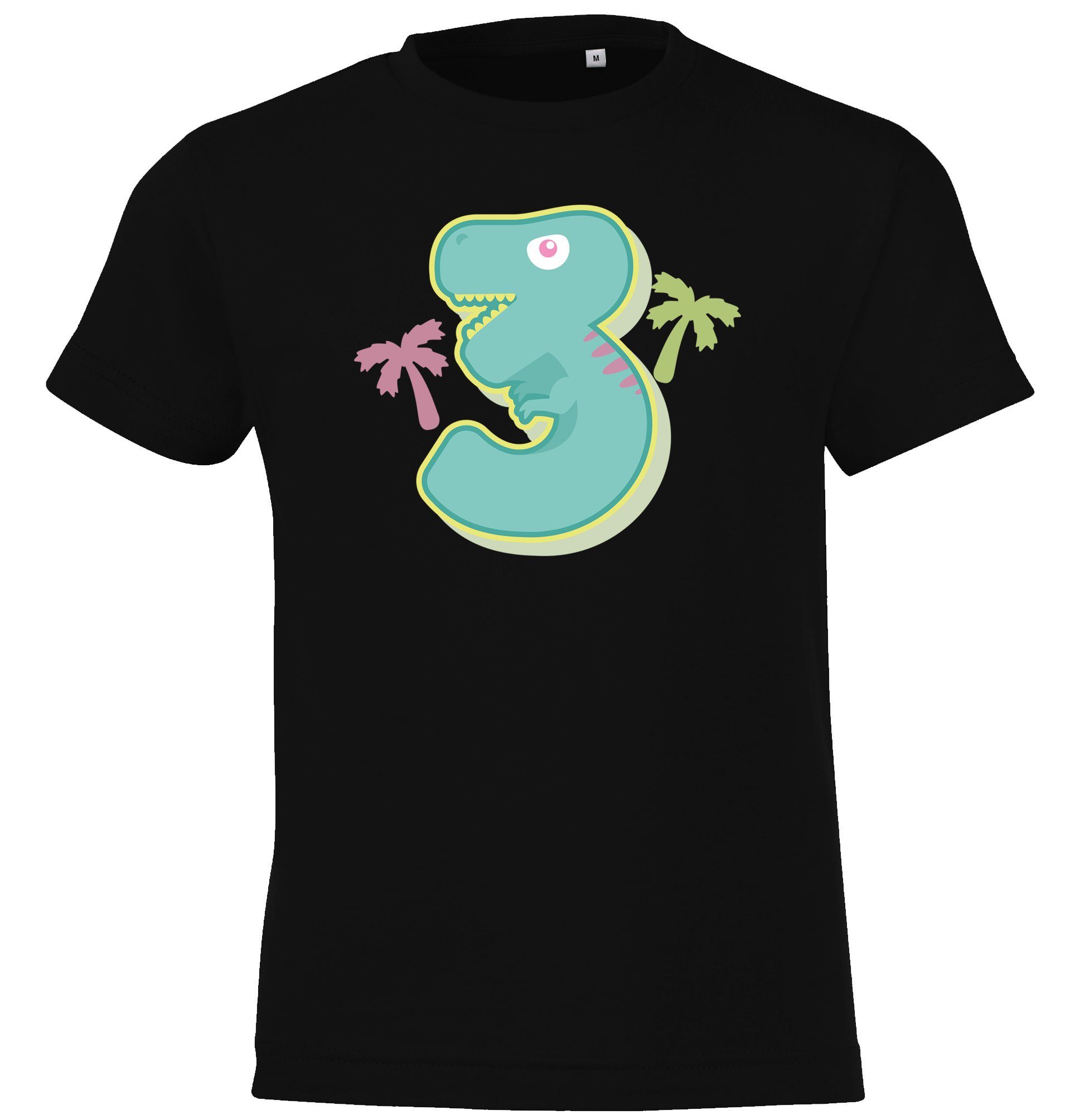 Youth Designz T-Shirt 3 Jahre Alt Geburtstags T-Shirt für Jungen mit lustigem Frontprint Schwarz
