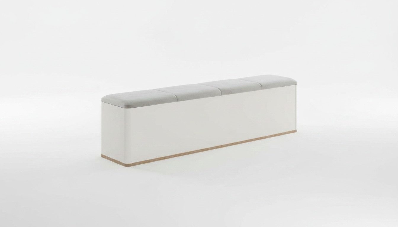 JVmoebel Bettbank Weiße Polsterbank mit elegantem Design und bequemer Polsterung (Bank), Made in Europa