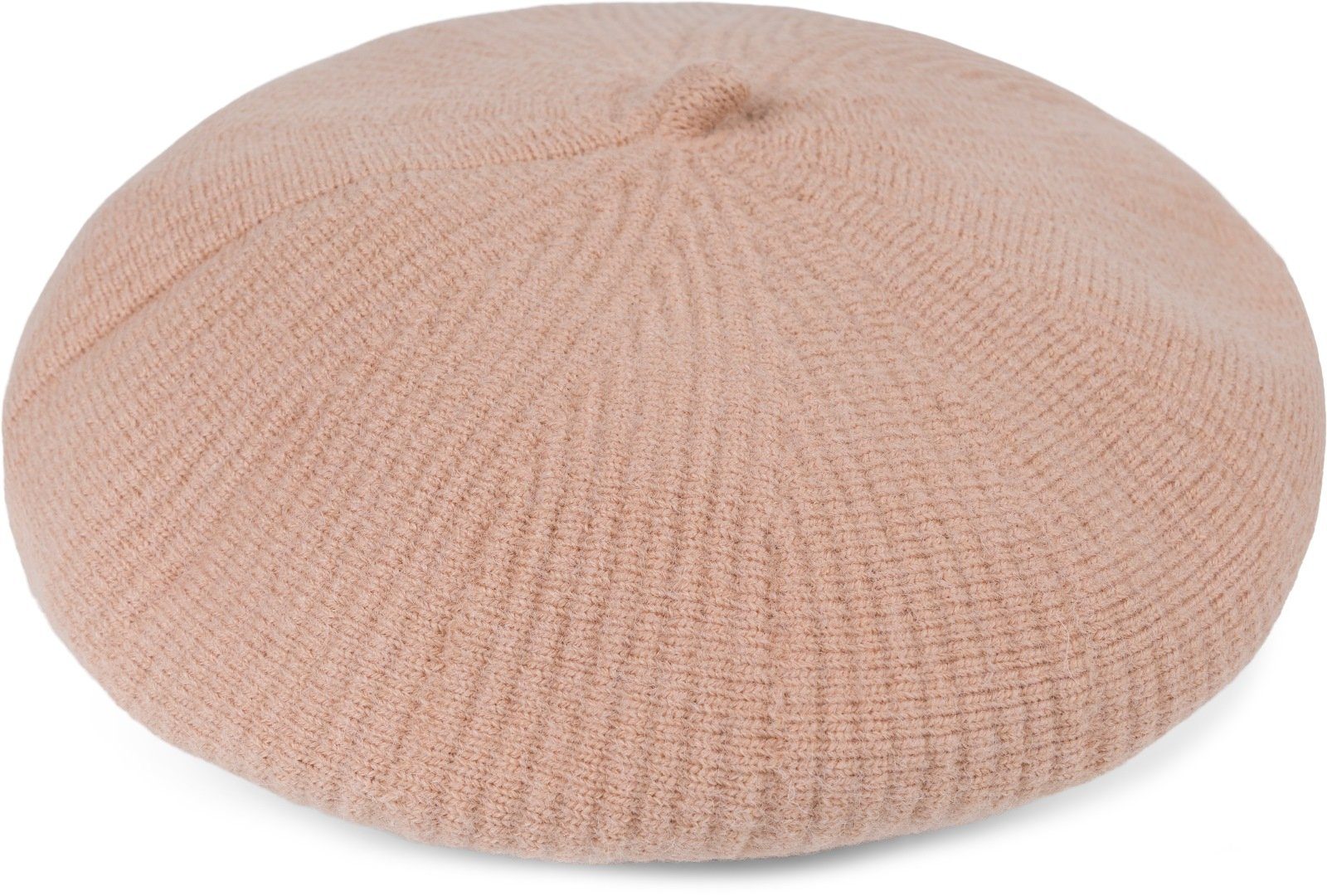 styleBREAKER Baskenmütze Feinstrick Baskenmütze mit Streifen Muster (1-St) günstig online kaufen