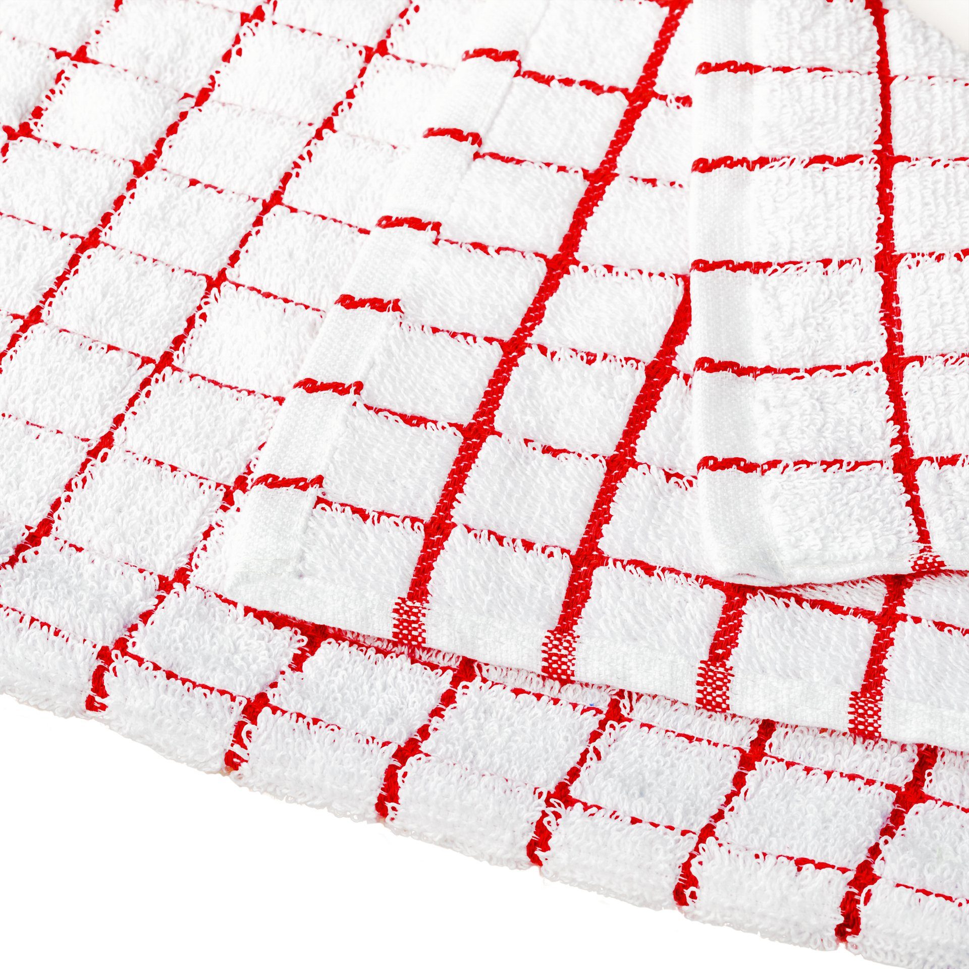 StickandShine Geschirrtuch 1 Stück Geschirrtücher Trockentuch Frottee Küchenhandtuch 40 x 64 cm, (SparSET, Uni und Kariert), Gestreift und Unifarben zum kombini – Bild 3 von 3