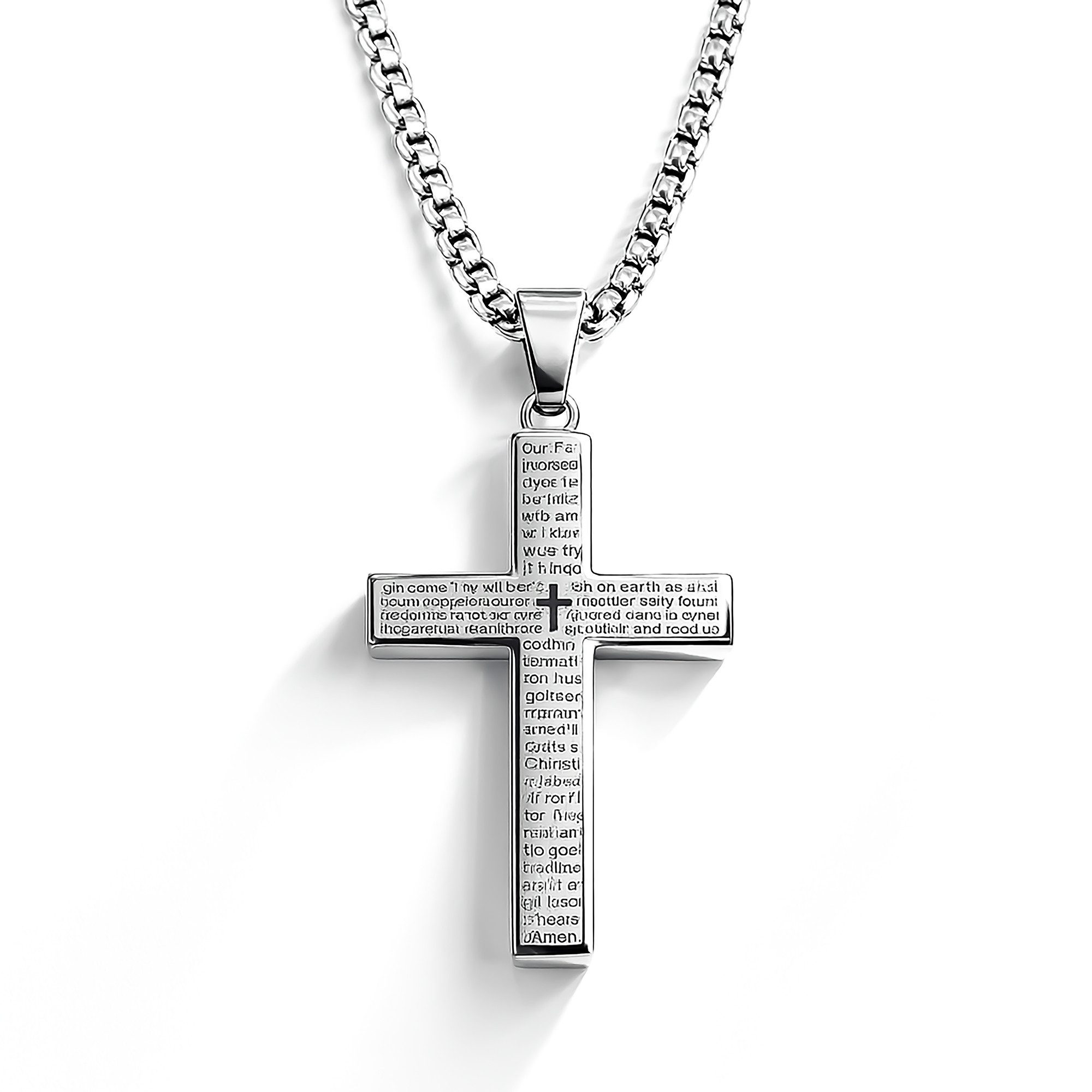 Kreuzkette UNIQAL Kreuz Halskette mit Anhänger Symbol