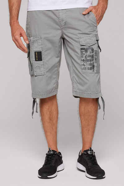 CAMP DAVID Cargoshorts mit Bindeband am Saum