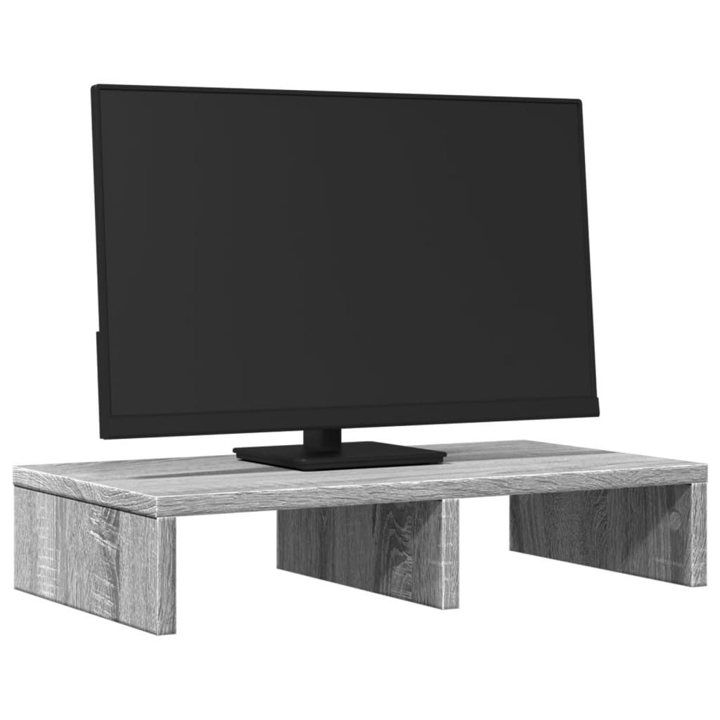 vidaXL Computertisch Monitorständer Grau Sonoma 50x27x10 günstig online kaufen