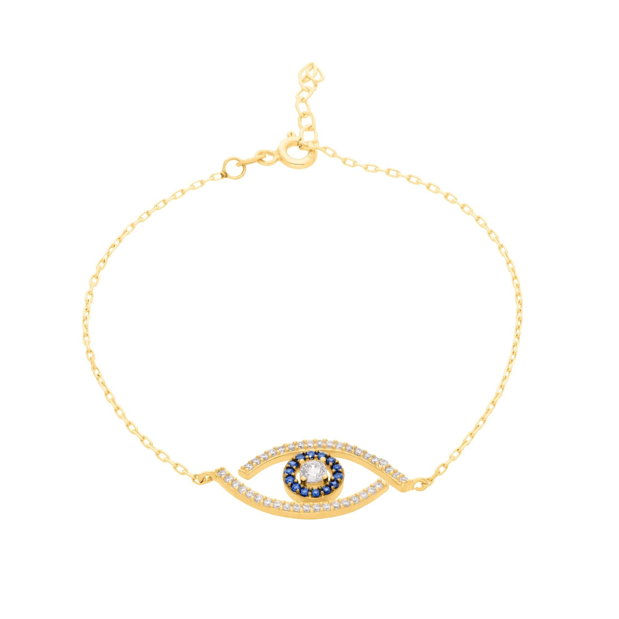 Suzan Gold Goldarmband Evil Armband weiß, günstig online kaufen