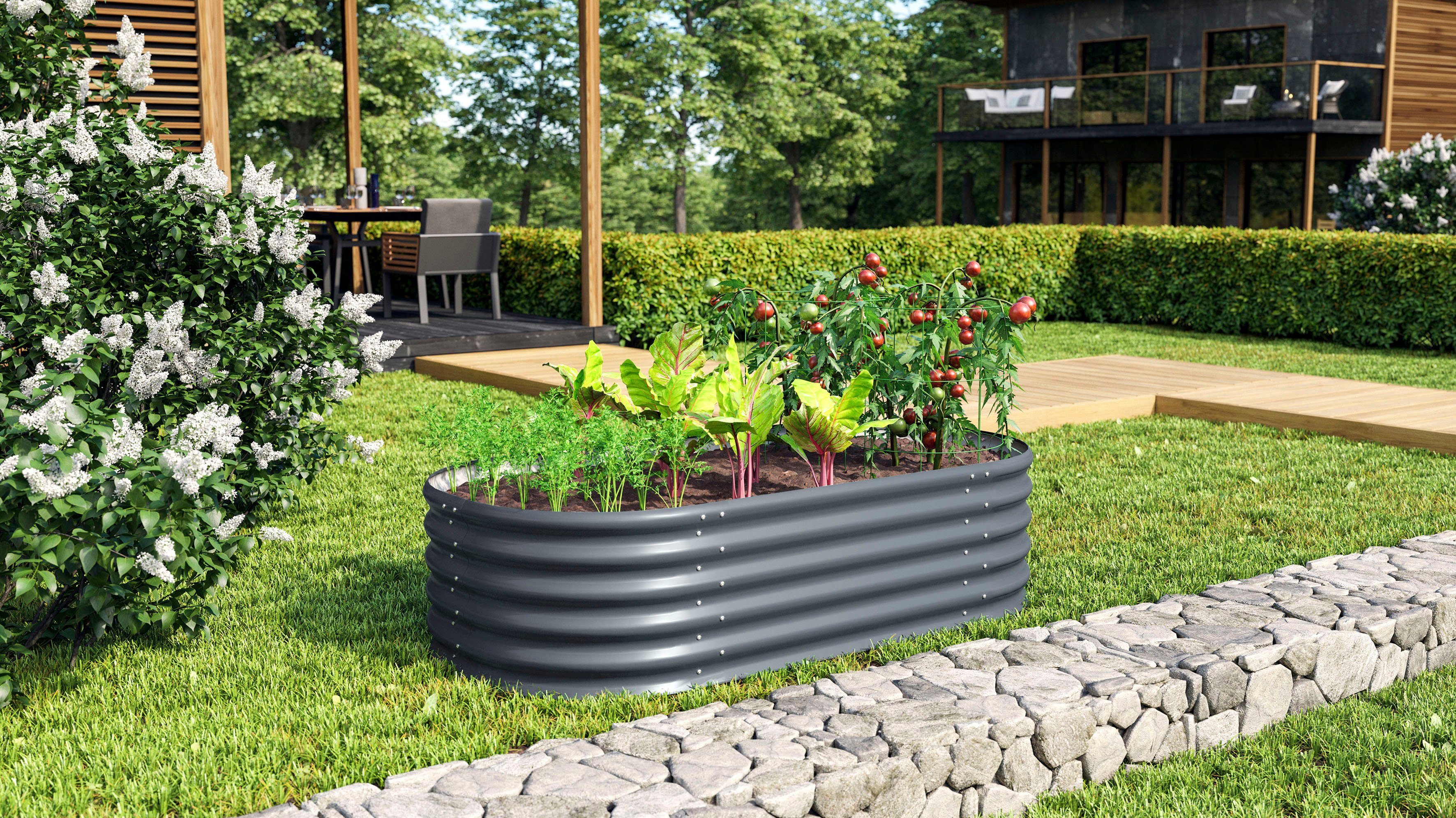 Vitavia Hochbeet Terra 401, BxTxH: 82x162x40 cm, granit