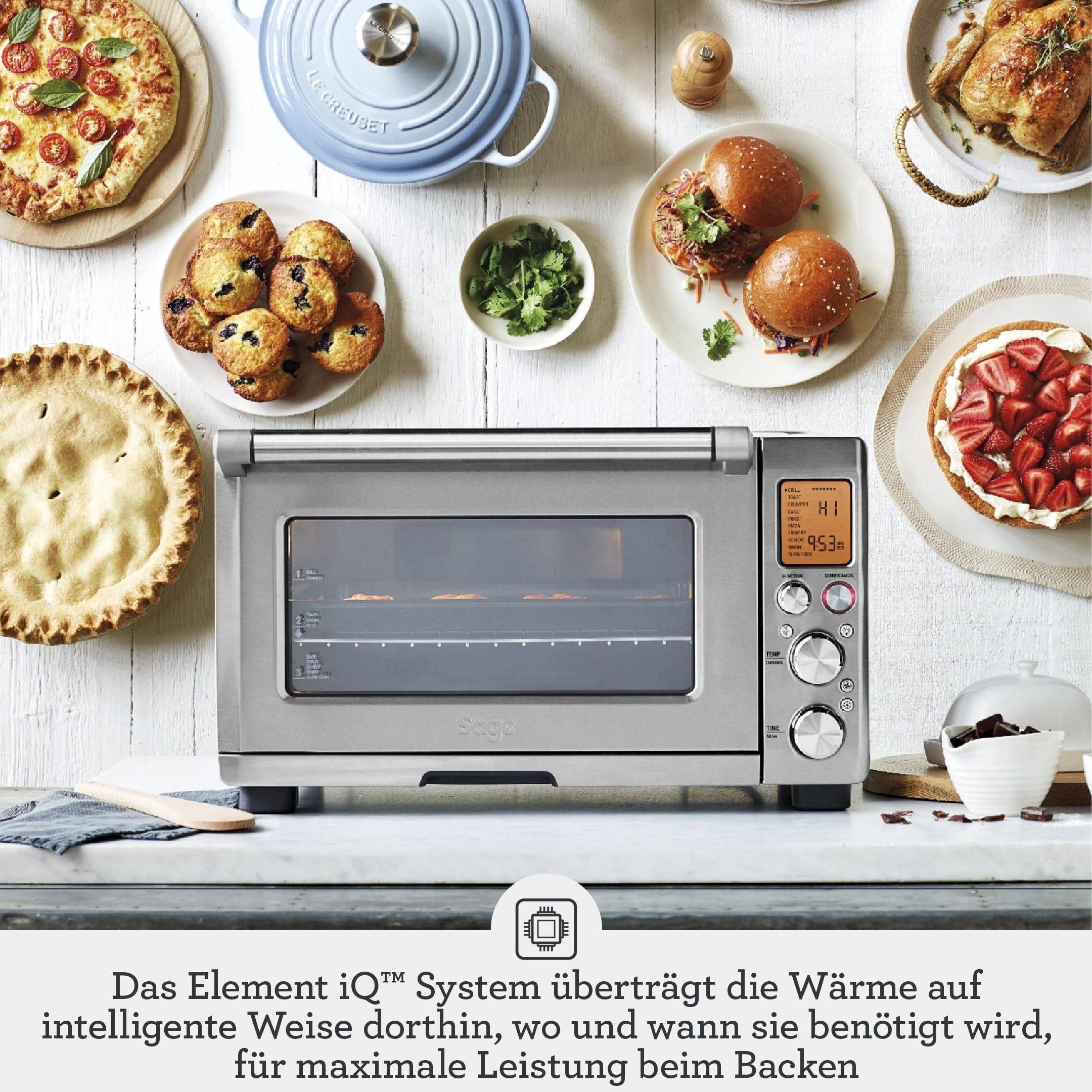 Sage Minibackofen Sage Minibackofen - the Smart Oven Pro, edelstahl