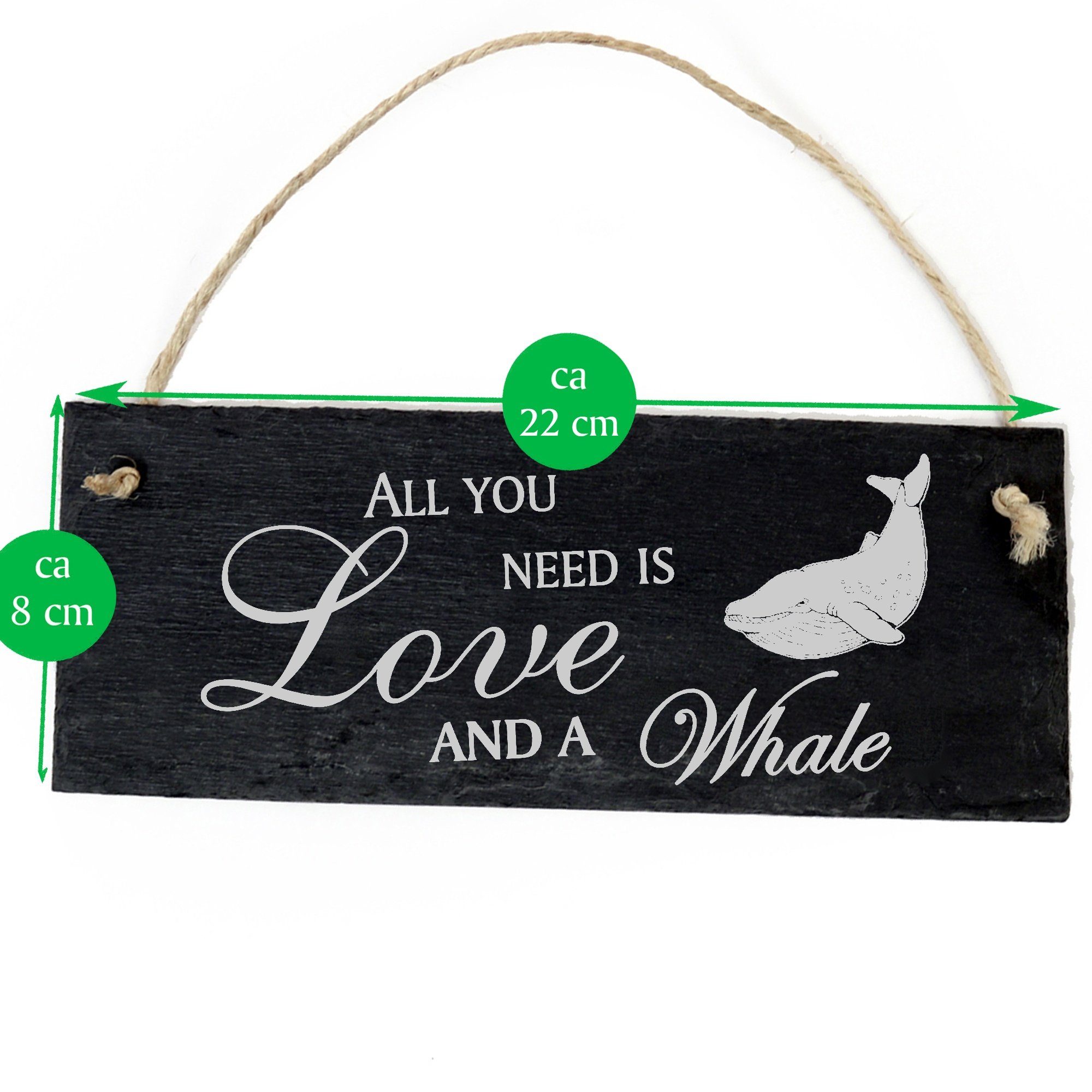 and Dekolando Whale need Wal Hängedekoration is 22x8cm a All you Love