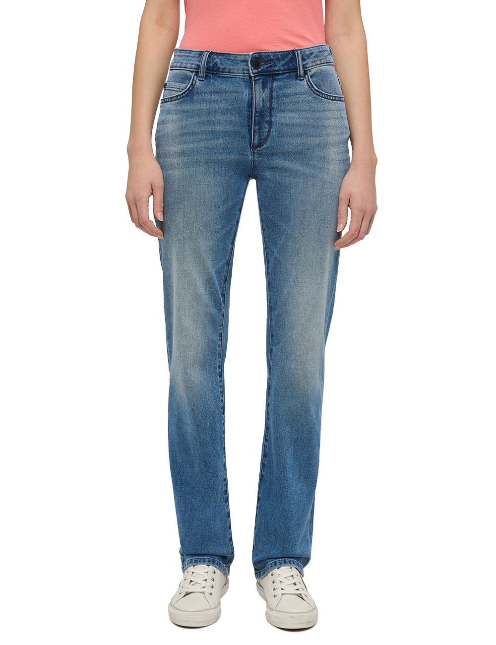 Straight-Jeans Straight mittelblau-5000413 Crosby Style MUSTANG Relaxed
