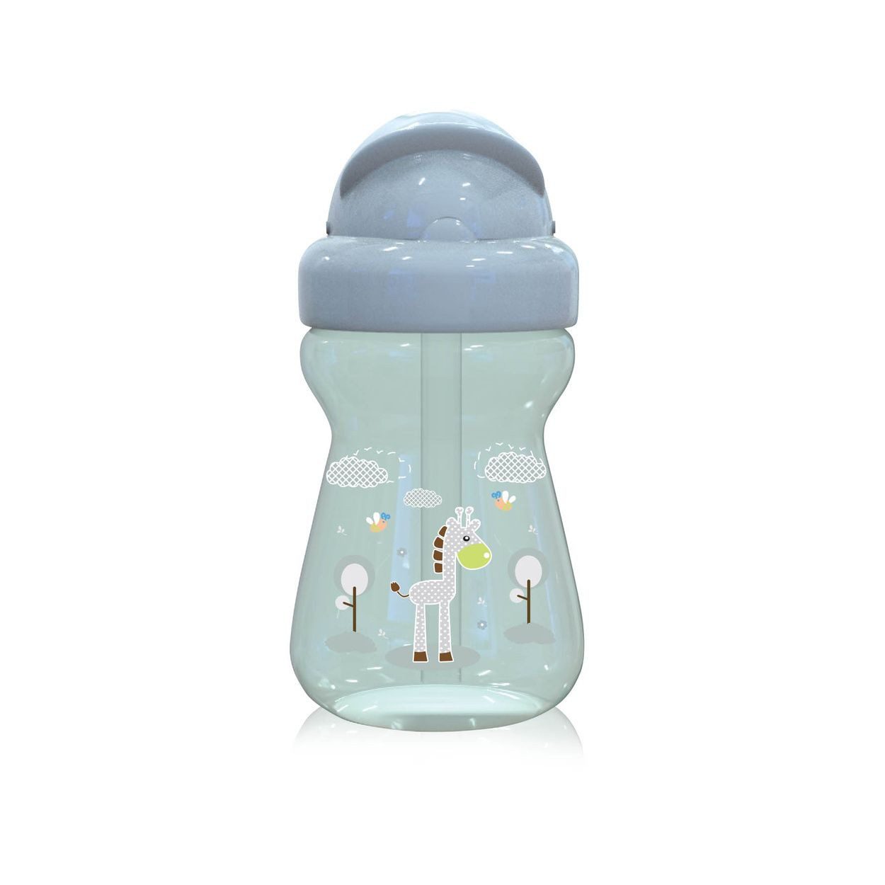 Baby Care Trinkflasche Sport-Sipper Mini 200 ml, Silikon, Kunststoff, Deckel, Schutzdeckel, 200ml, ab 6 Monate