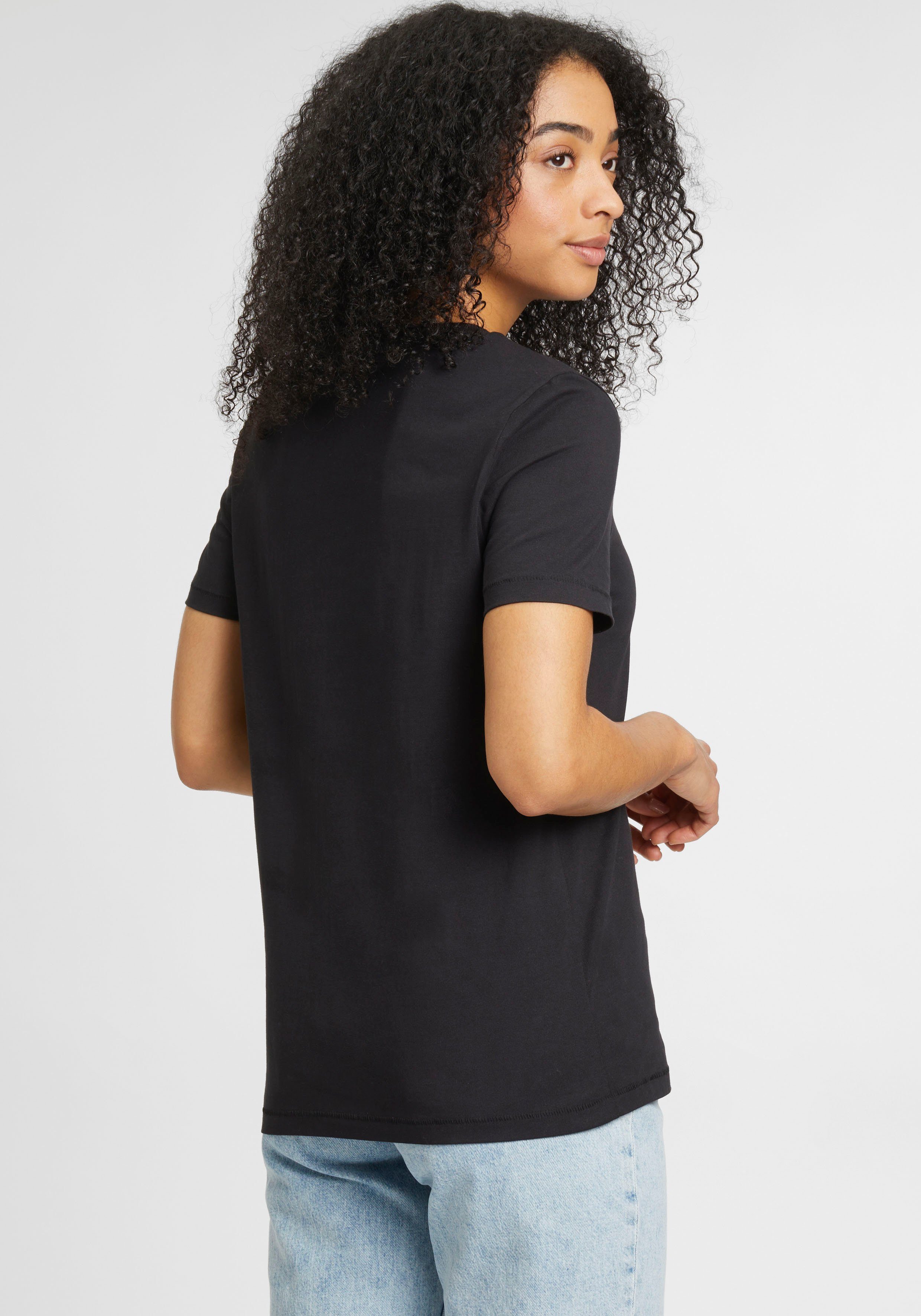 Tamaris T-Shirt mit Rundhalsausschnitt beauty black - NEUE KOLLEKTION