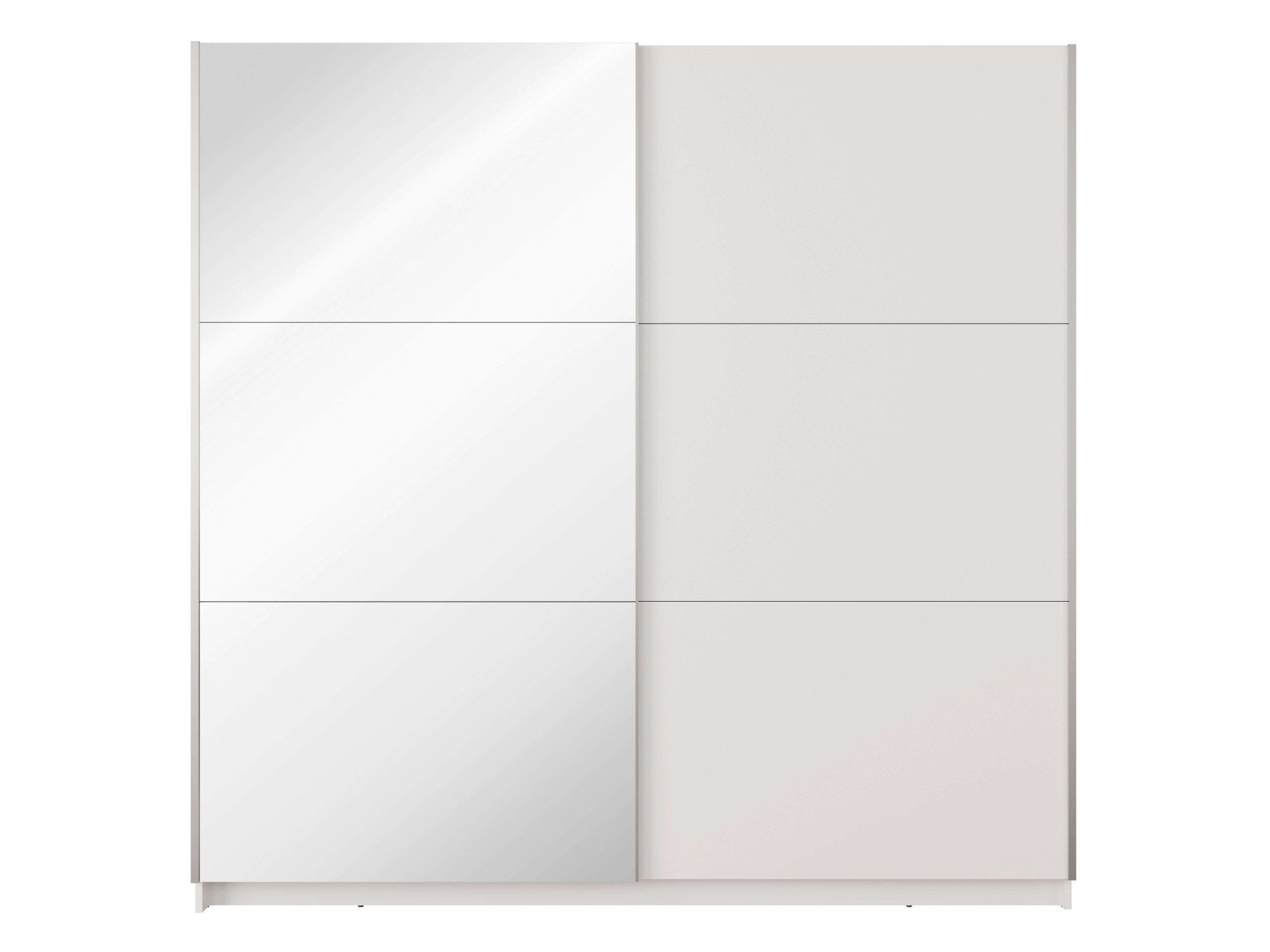 Home affaire Kleiderschrank MALOJA modern mit viel Stauraum, Fächer & Kleiderstange, Breite 150 cm Garderobe mit 2 Schiebetüren, mit/ohne Spiegel, erhältlich in – Bild 4 von 5