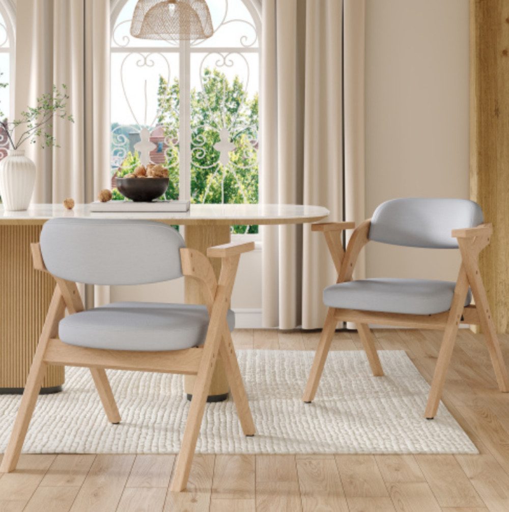 XDeer Esszimmerstuhl 2 klappbare Esszimmerstühle, Küchenstuhl Atmungsaktiv, faltbar und, und verstaubar,für Esszimmer, Wohnzimmer
