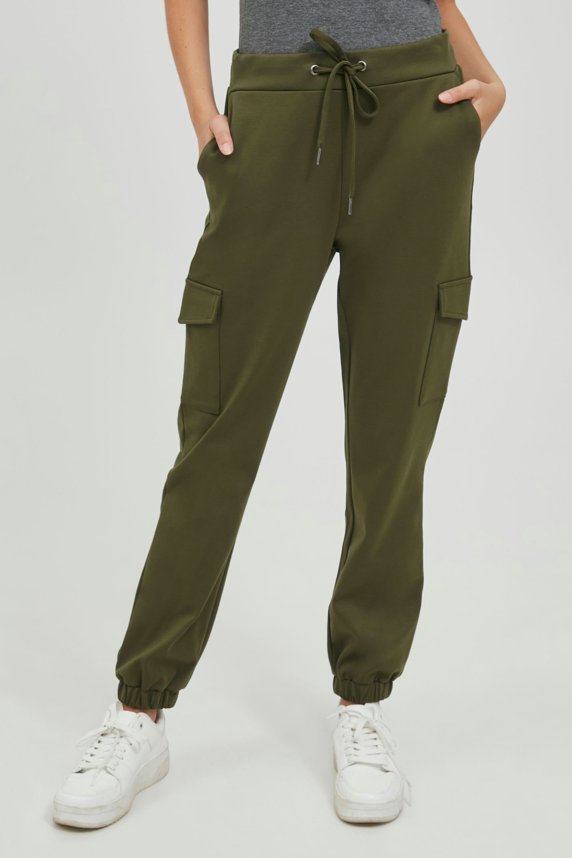 OXMO Cargohose OXHenni Damen Stoffhose Im Cargo Look