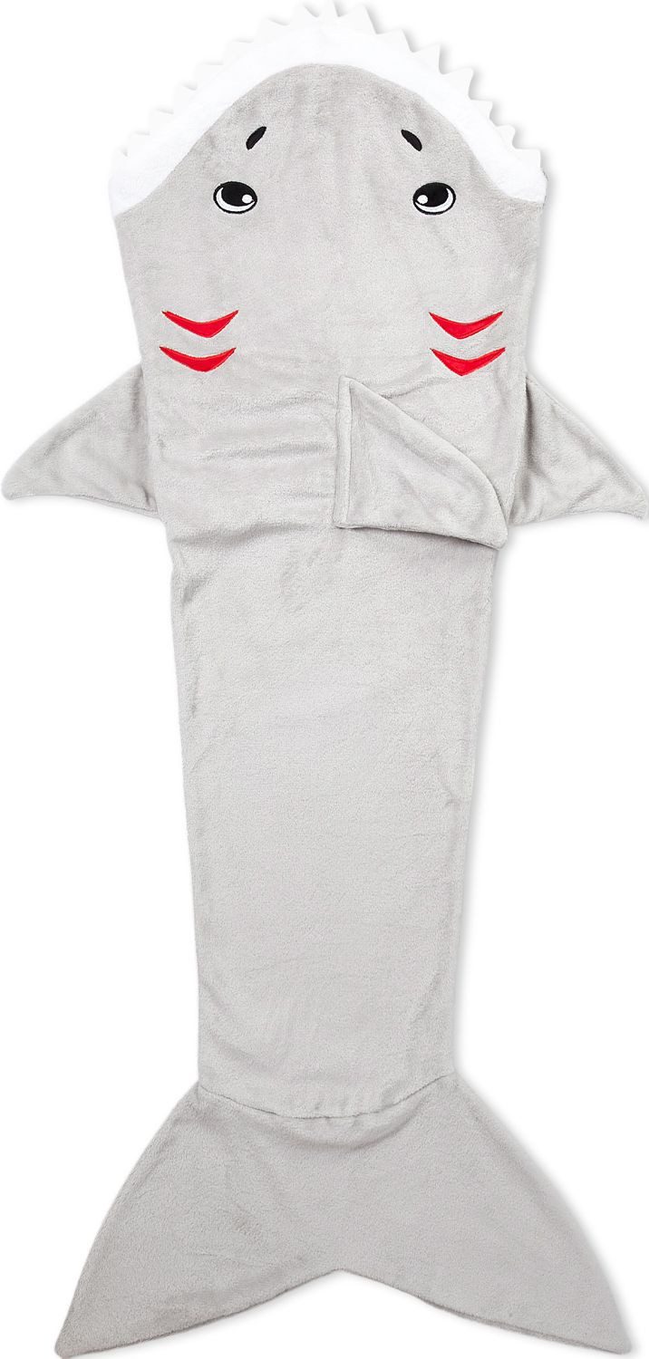 Corimori Deckenschlafsack Haifisch Flauschige Kuschel-Decke Couch-Schlafsac günstig online kaufen