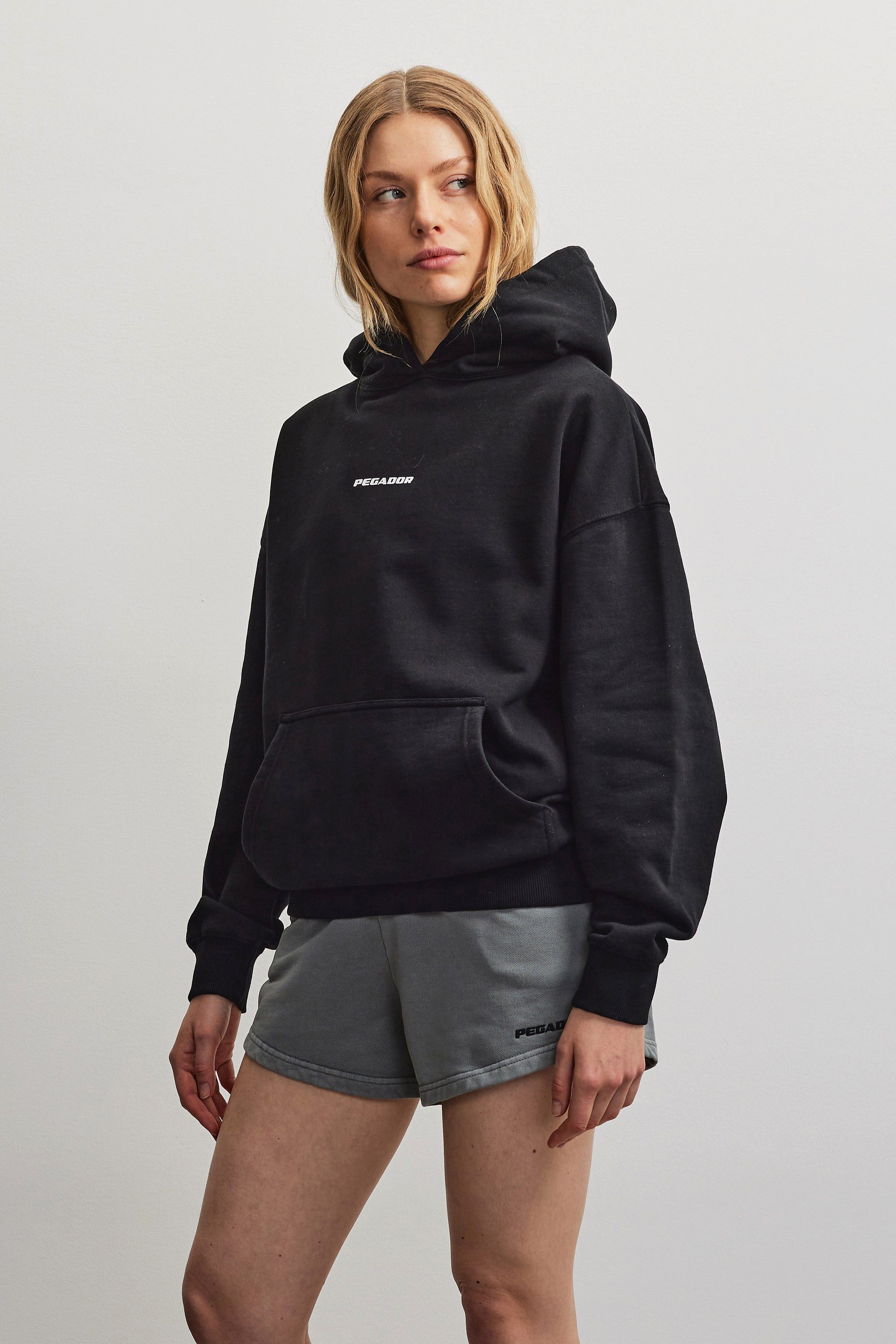 PEGADOR Kapuzensweatshirt ATNA LOGO OVERSIZED HOODIE Baumwollmischung, oversize