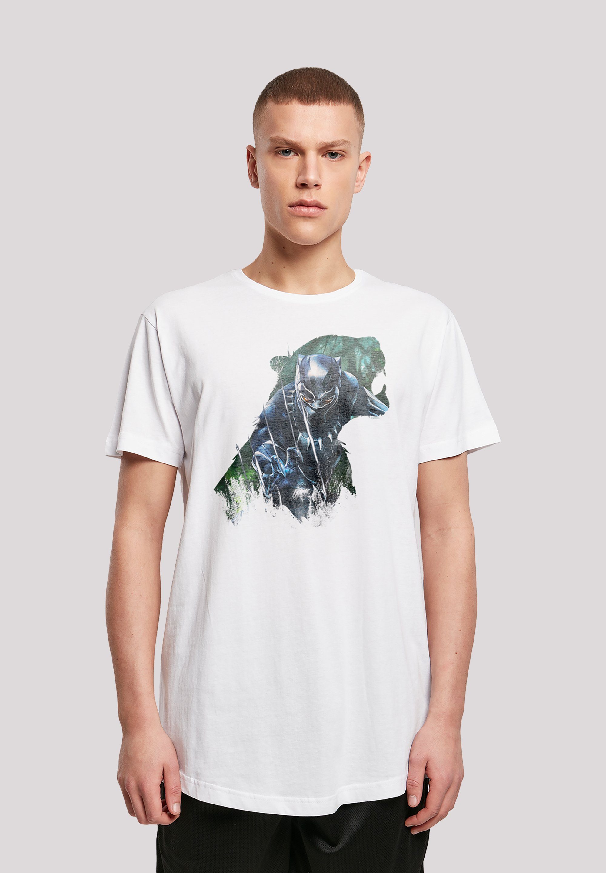 F4NT4STIC T-Shirt Marvel Black Panther Wild Print weiß