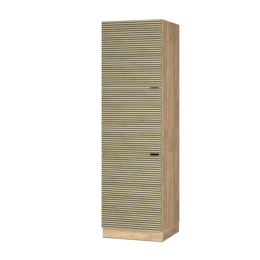 Vicco Herdumbauschrank Fame-Line Herdschrank Eiche Paneel 60 cm günstig online kaufen