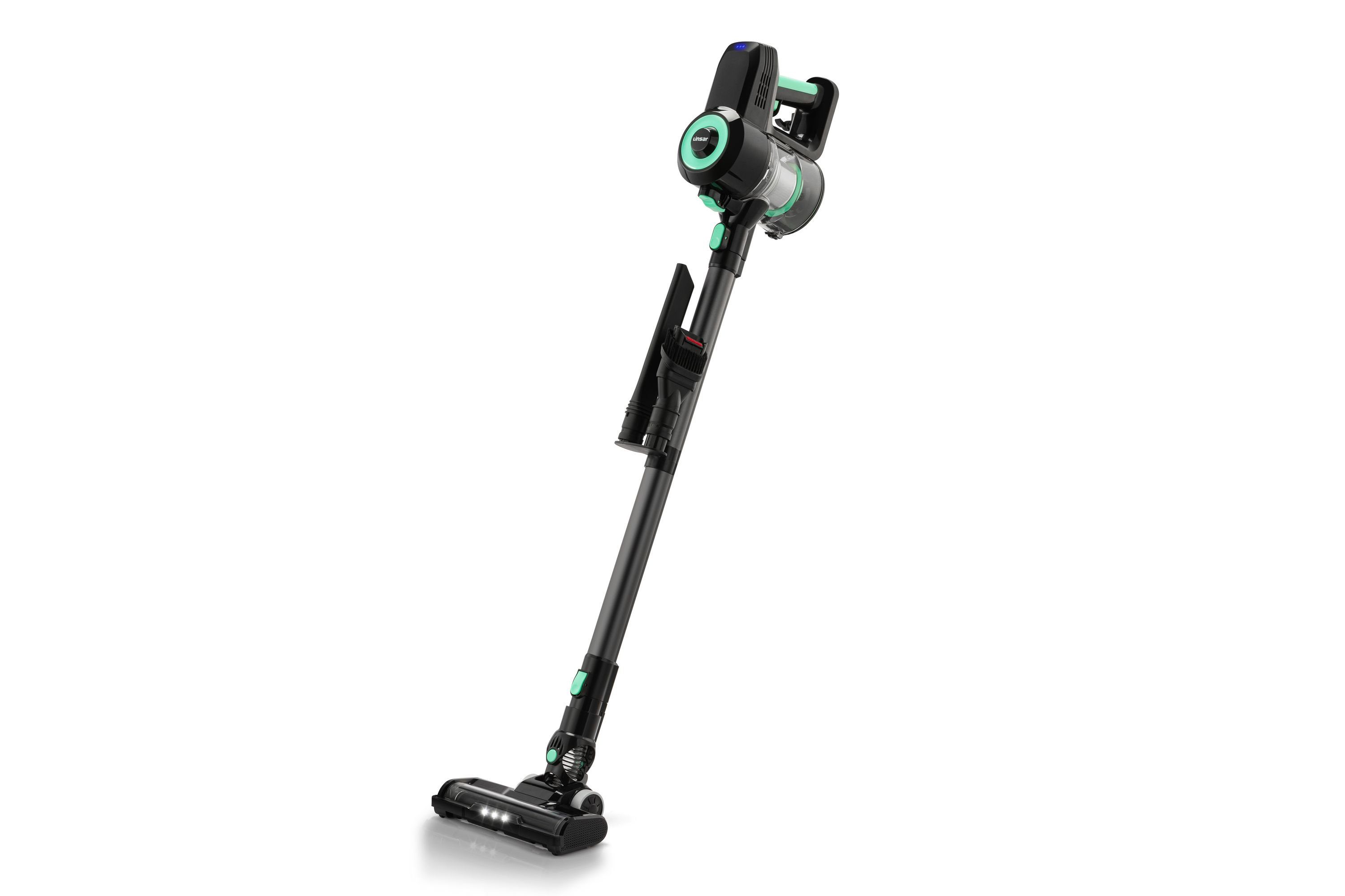 Linsar Akku-Stielstaubsauger Beutellos, Inklusive Zubehör, HEPA-Filter, Bürstenloser Motor