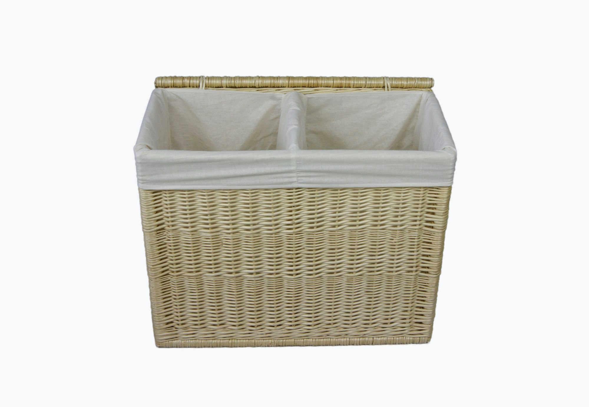 animal-design Wäschekorb, Wäschesortierer - 120L aus Weide Wäschekorb