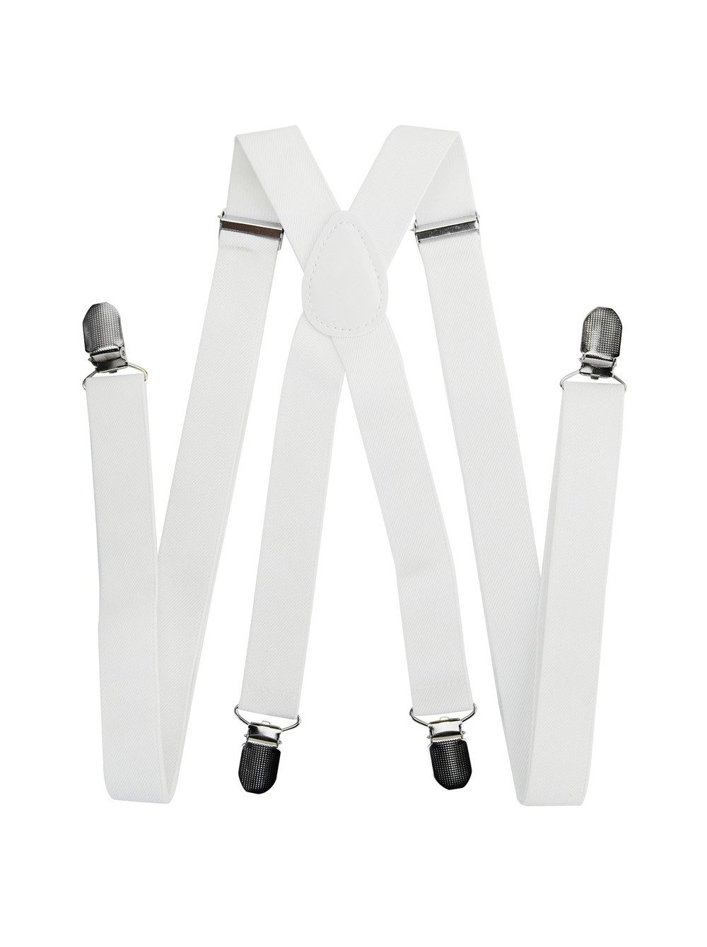 axy Hosenträger Herren Hosenträger 4 Stabile Clips X-Form 2,5cm Breit verstellbar und elastisch 120cm Lang