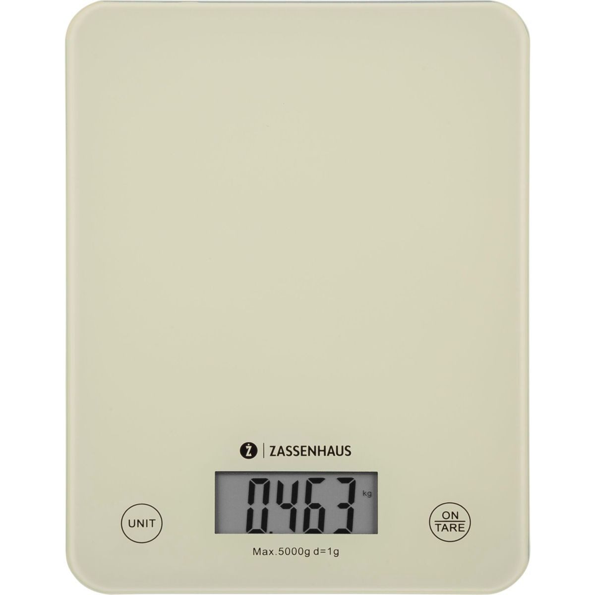 ZASSENHAUS Küchenwaage Küchenwaage Digitalwaage Balance Cool Creme