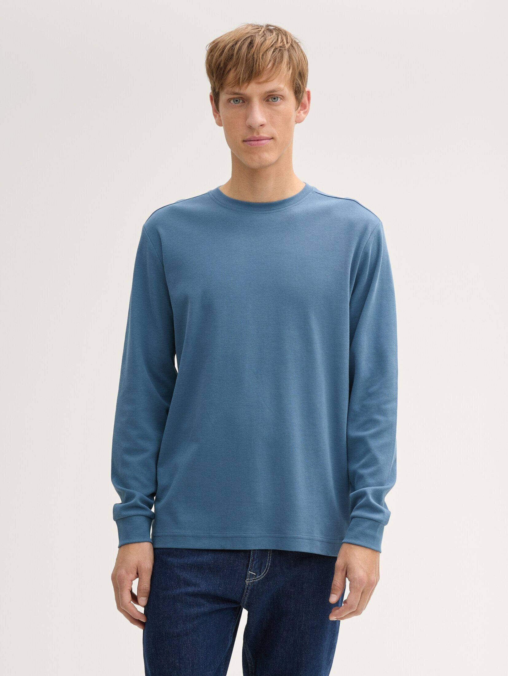 TOM TAILOR Langarmshirt Langarmshirt aus Baumwolle günstig online kaufen