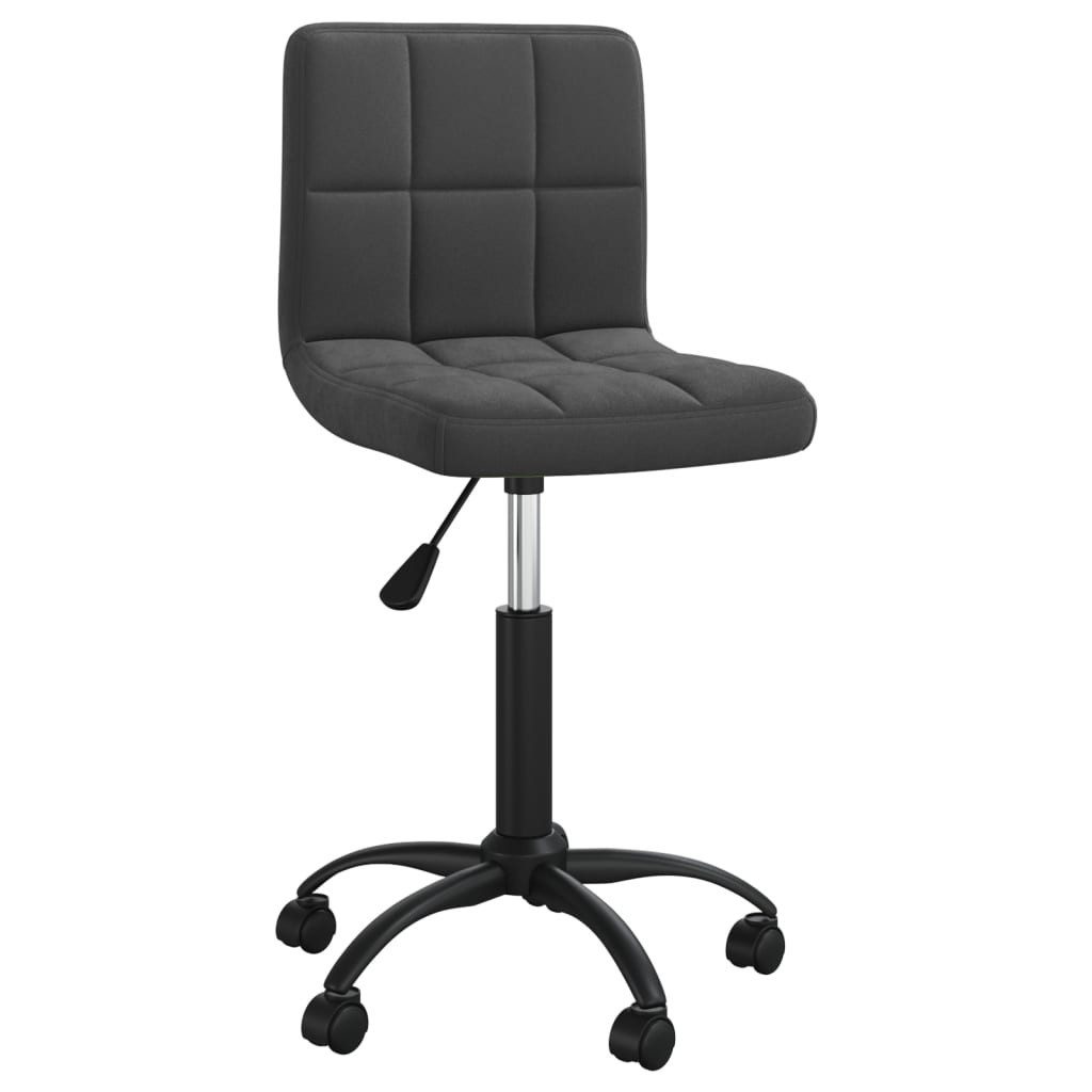 vidaXL Bürostuhl Bürostuhl Drehbar Schwarz Samt (1 St)