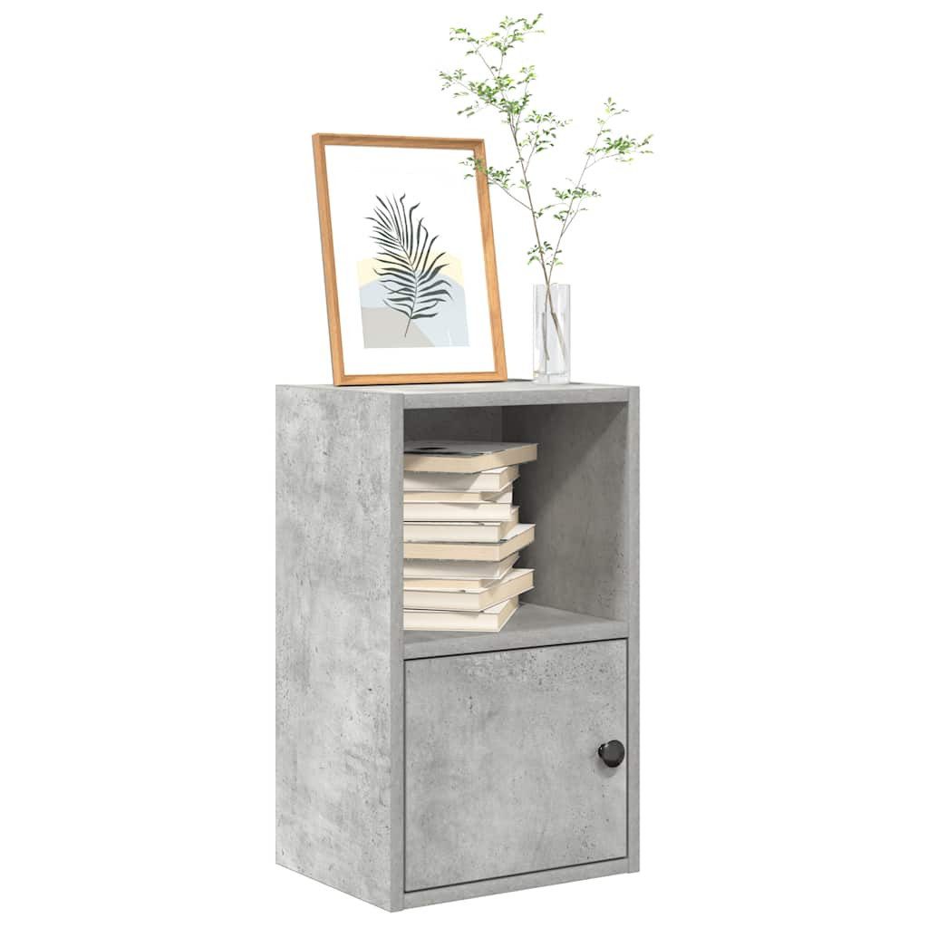 vidaXL Bücherregal Bücherregal Betongrau 31x24x52 cm Holzwerkstoff, 1-tlg.