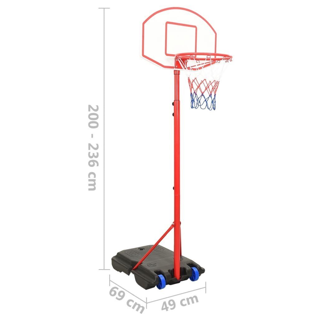 Basketball-Set Basketballständer Tragbares Verstellbar 200-236 cm vidaXL