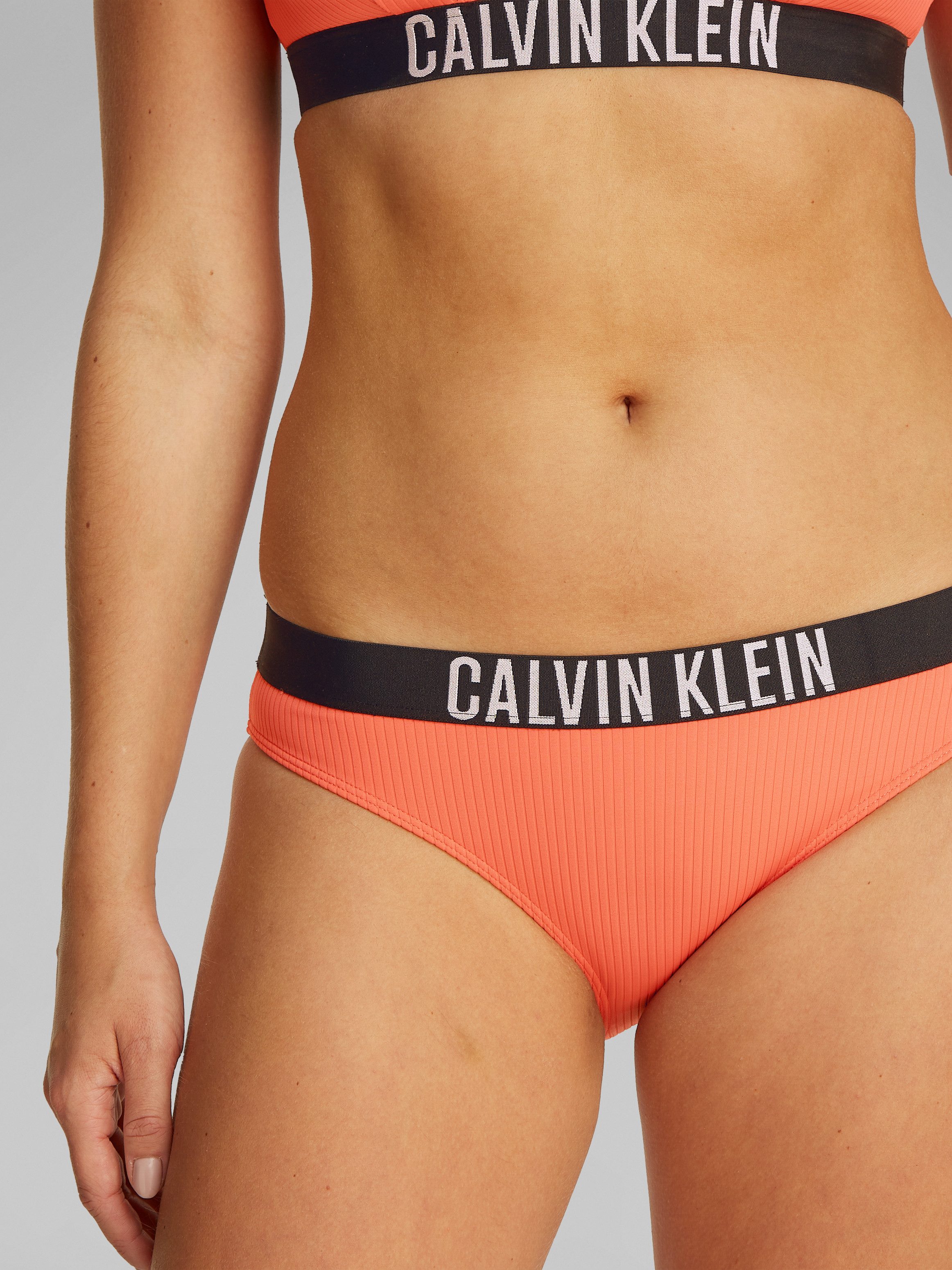 Calvin Klein Swimwear Bikini-Hose BIKINI mit Logo-Stretchbund günstig online kaufen