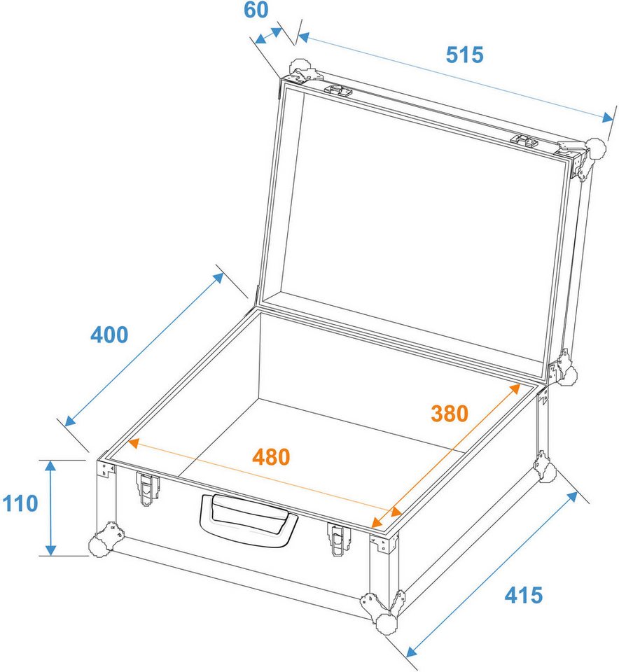 Thumbnail - Roadinger Transportbehälter ROADINGER Universal-Koffer-Case FOAM GR-1 alu