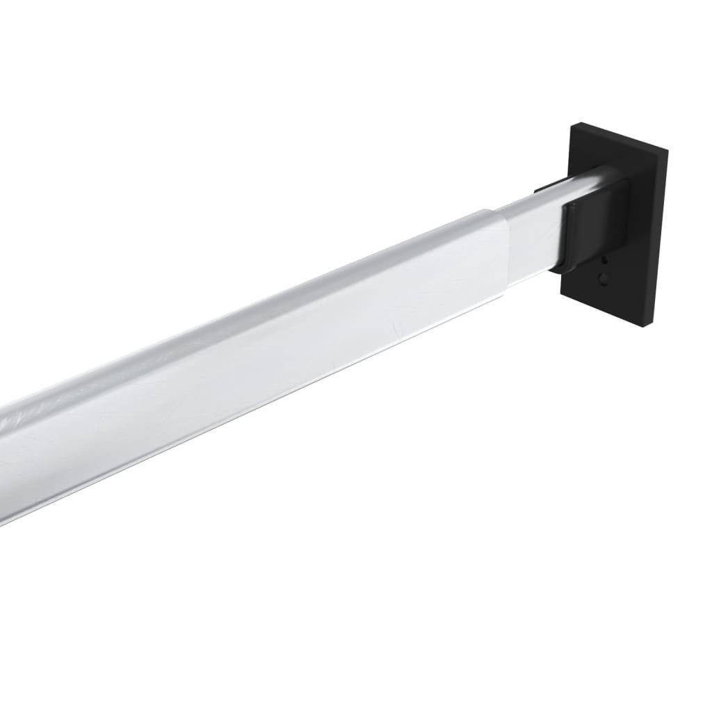 furnicato Garderobenstange Teleskop-Kleiderstange Aluminium Silber 58-100 cm, 2er Set, (1 St), Belastbare Garderobenstange ohne Montage für das Badezimmer – Bild 5 von 5