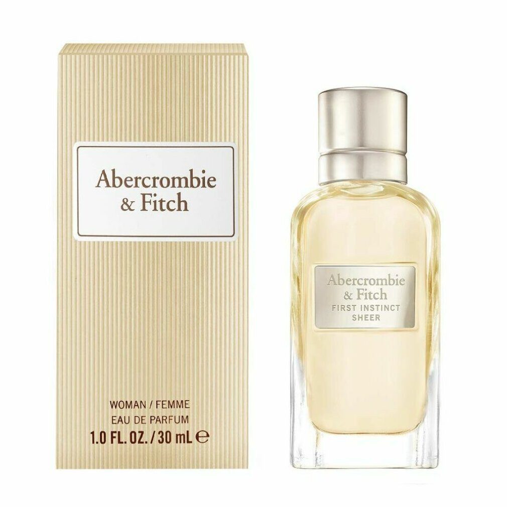 Abercrombie & Fitch Eau de Parfum First Instinct Sheer, Glasflakon, Parfüm EDP, Damenduft