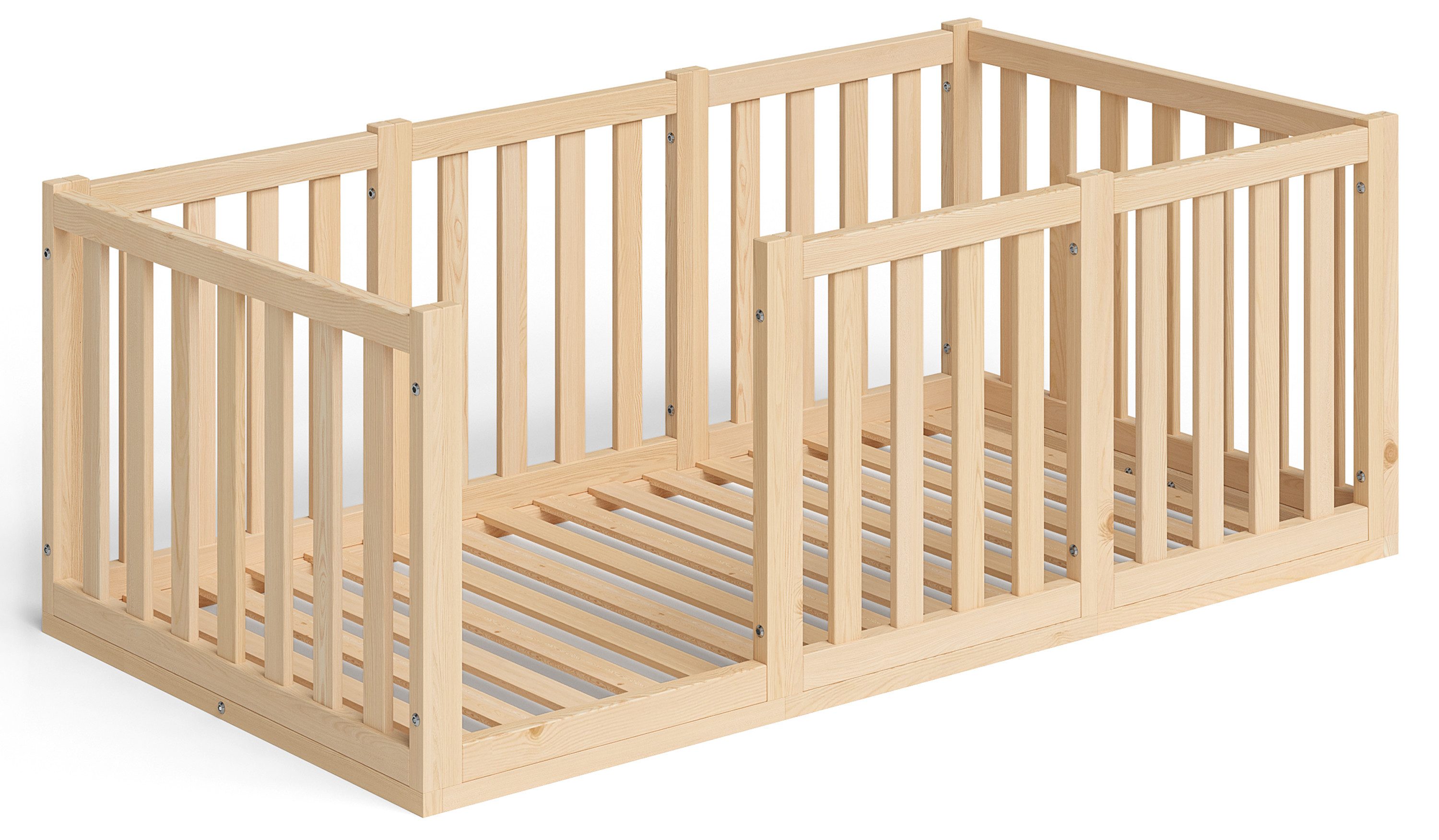 Bellabino Kinderbett Tapi extra hoch (80x160 natur, inkl. Lattenrost), extr günstig online kaufen