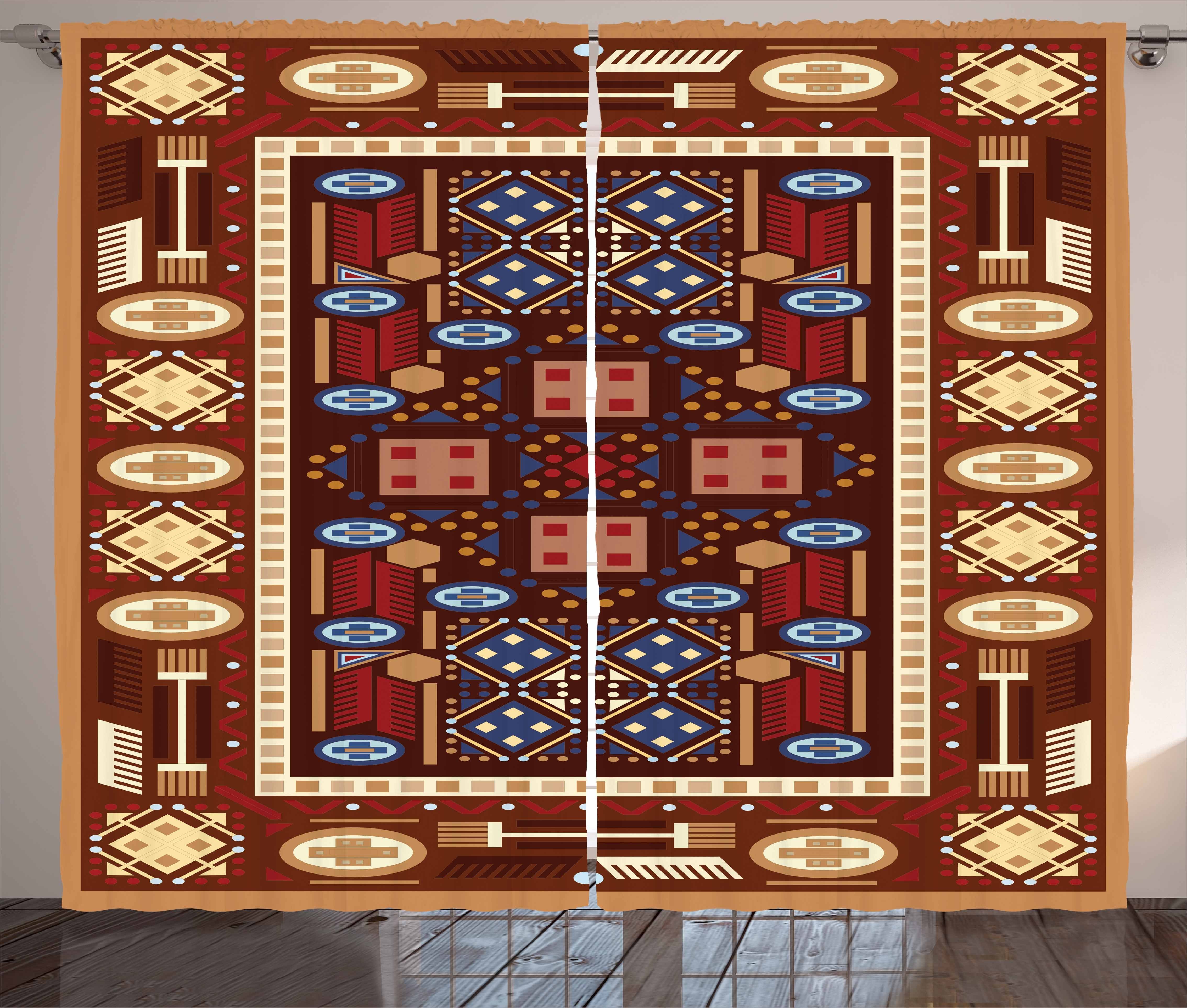 Entwurf Oriental afghanisch Abakuhaus, Schlafzimmer Gardine mit und Kräuselband Rhombus Vorhang Haken, Schlaufen