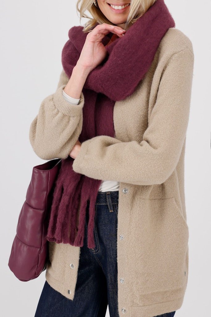 Monari Modeschal 809157, Fransige Kanten für modernen Chic