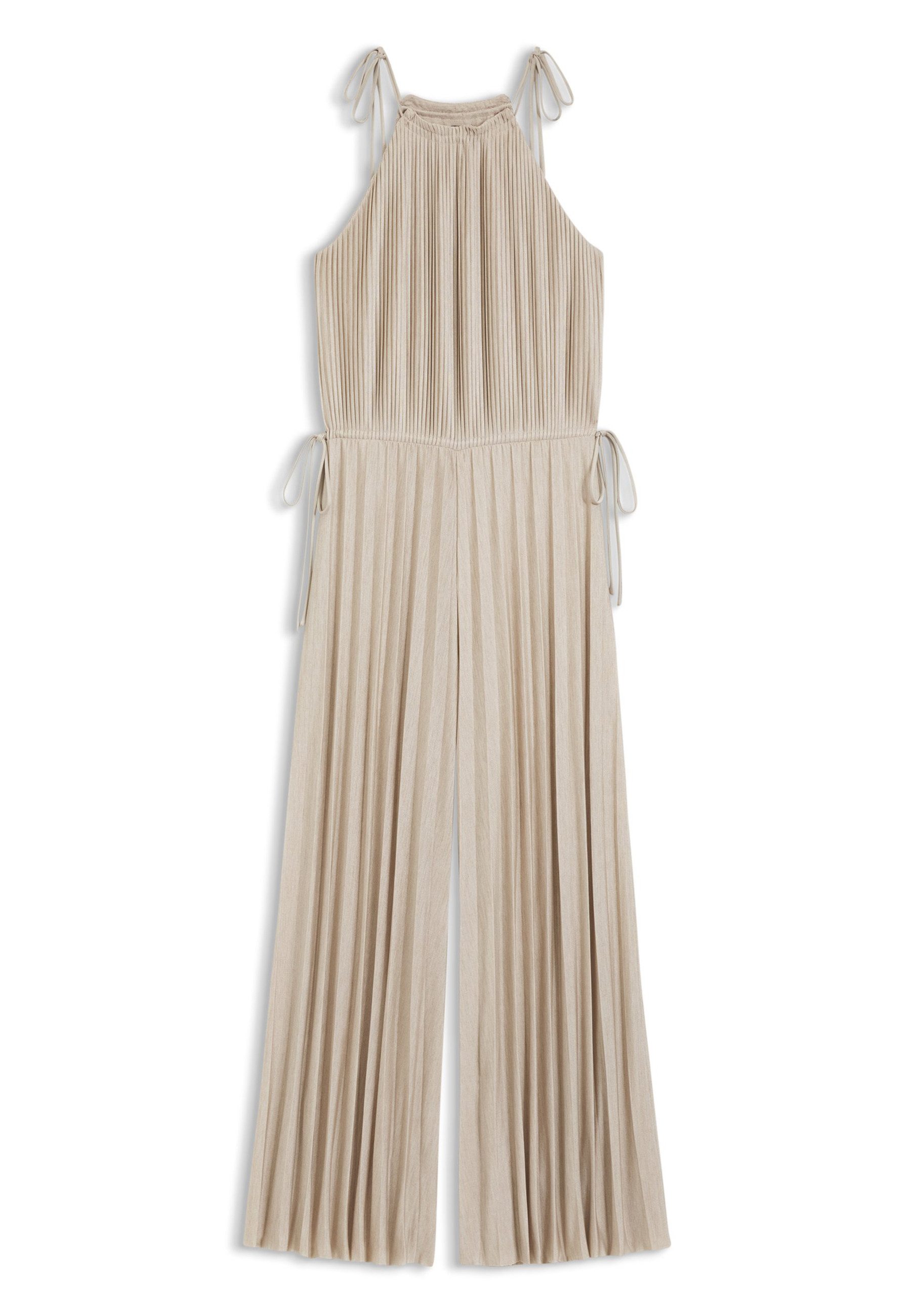 BOSS Jumpsuit Edecki mit Plissee-Falten (1-tlg)