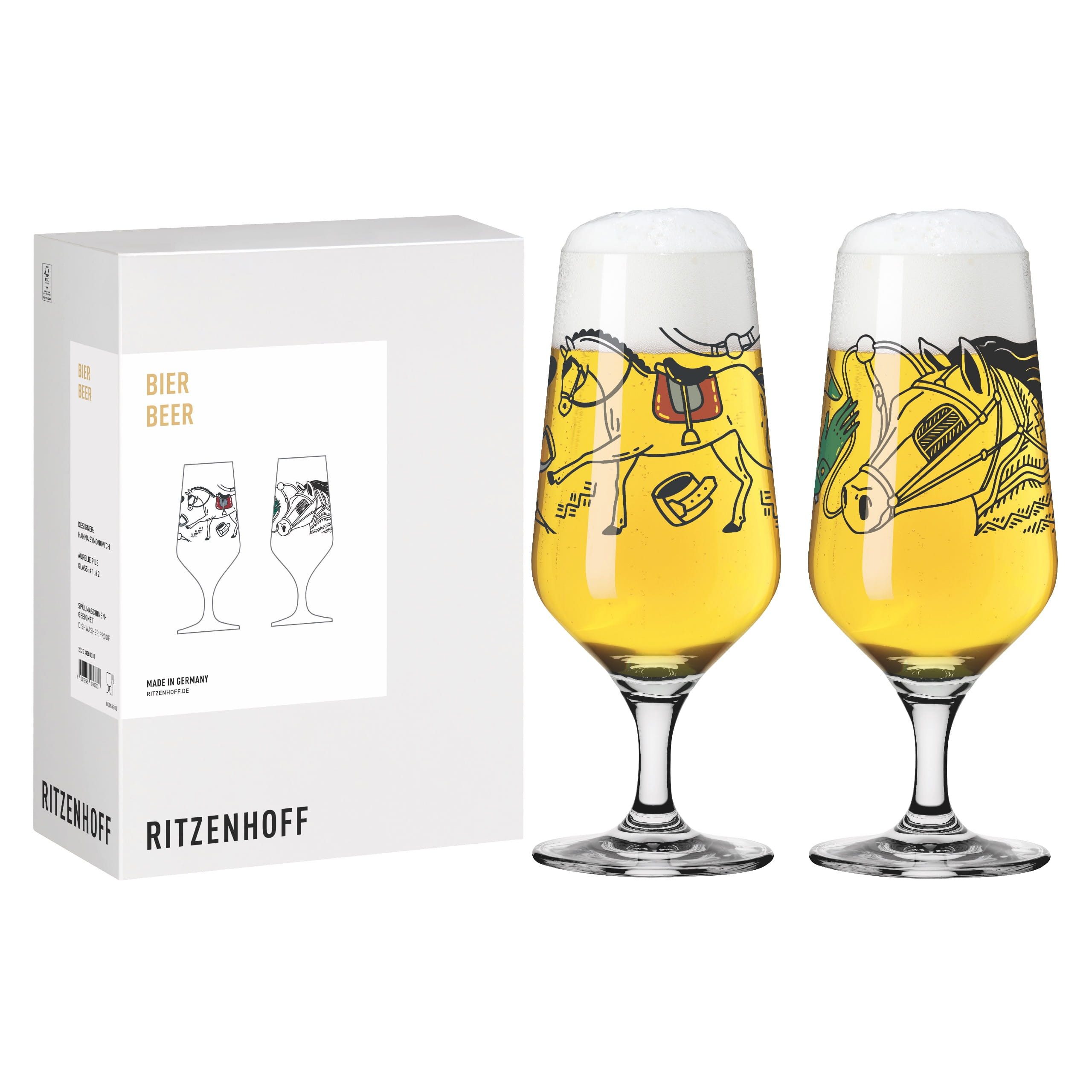 Bierglas Reitgold