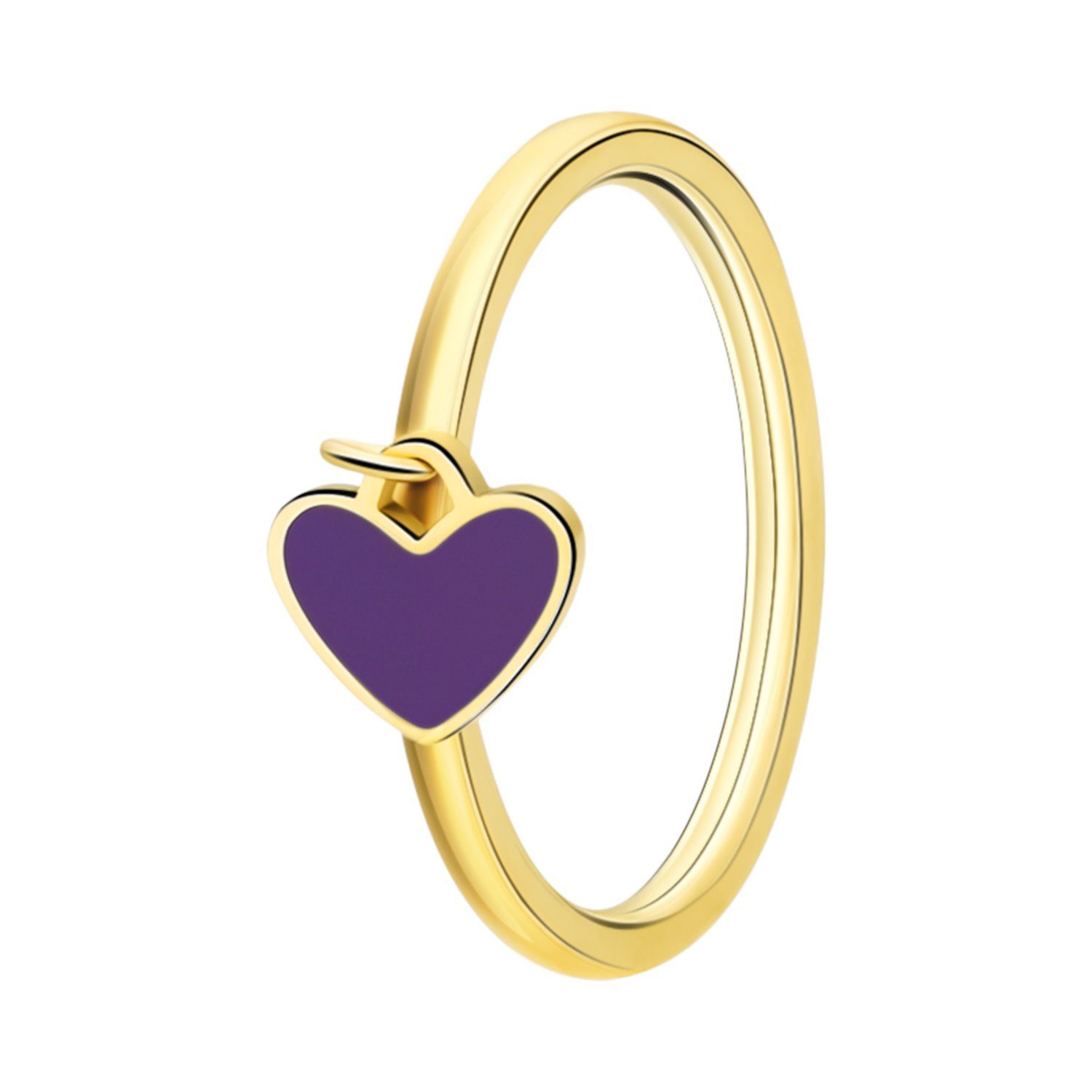 LUCARDI Fingerring Ring - Stahl - Gold - Kinder